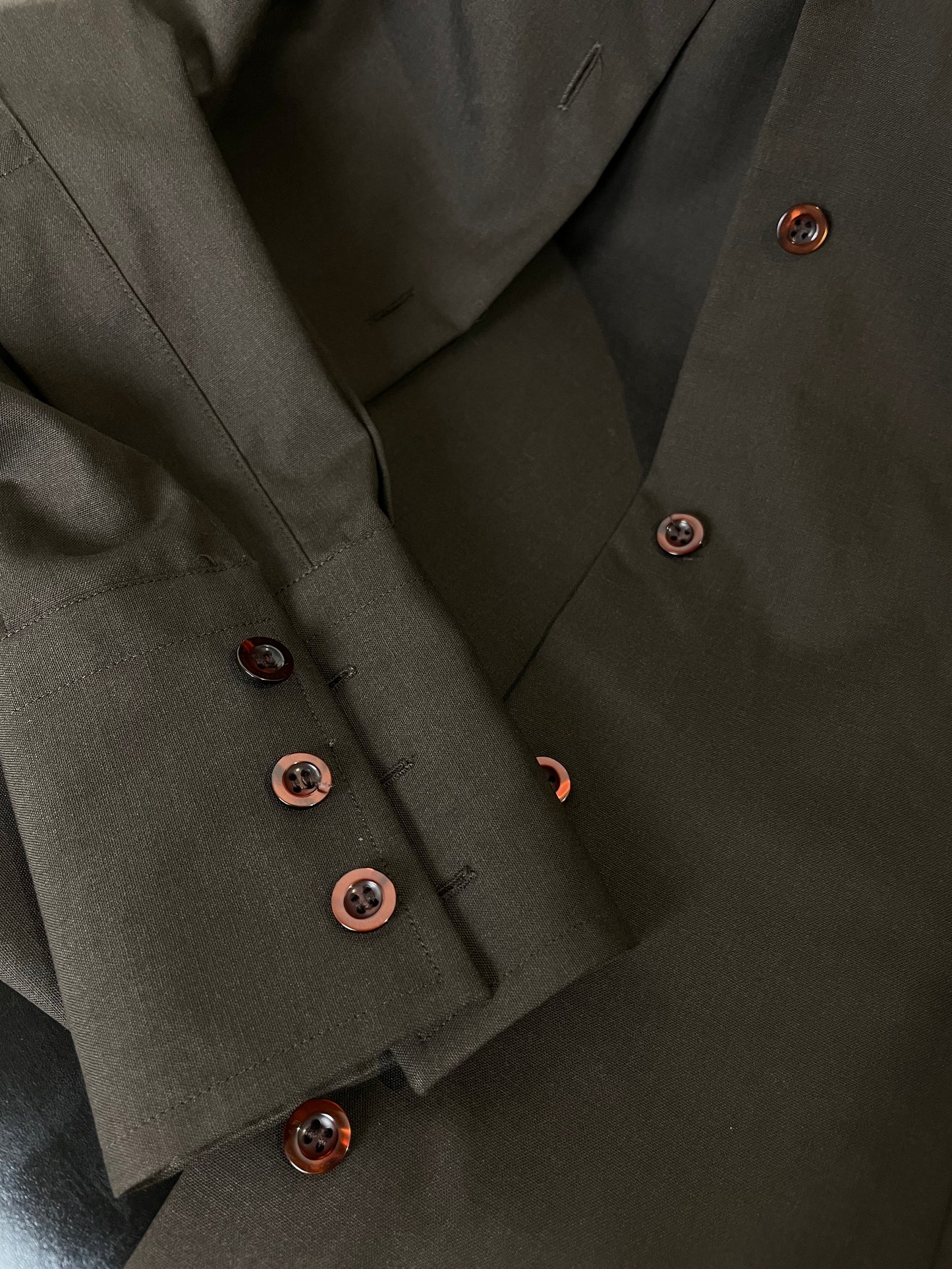 Brown wool shirt