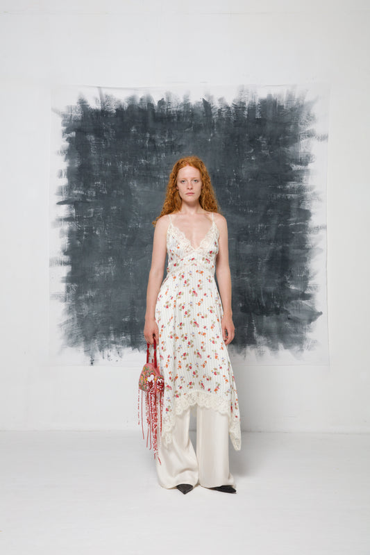 Abito Ermanno Scervino a fiori con pizzo