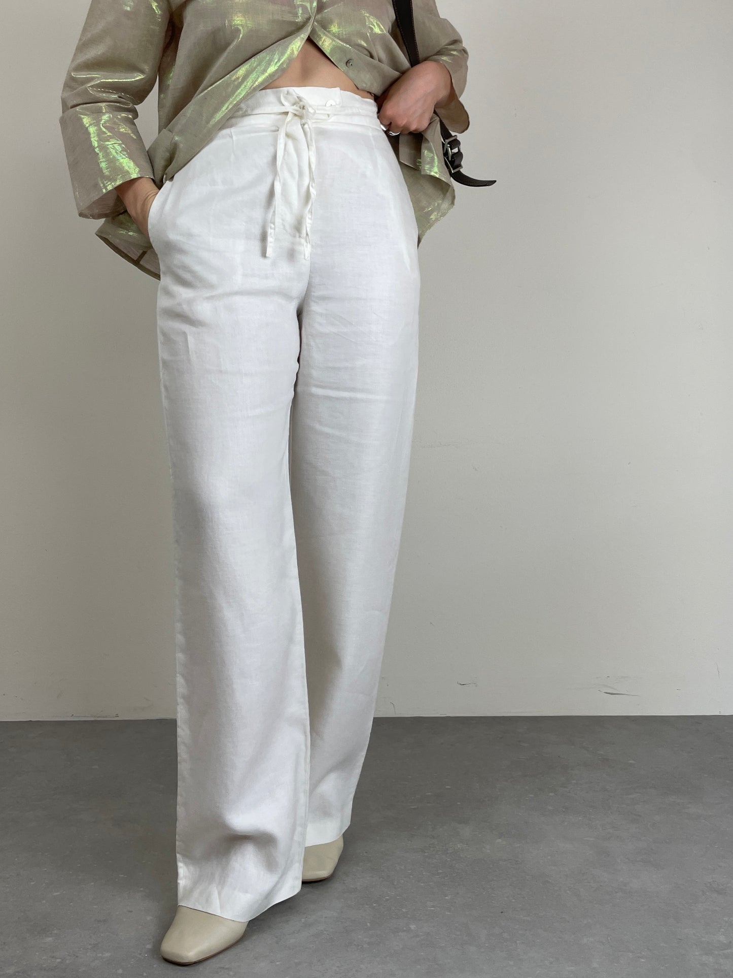 Pantalone Max Mara in puro lino