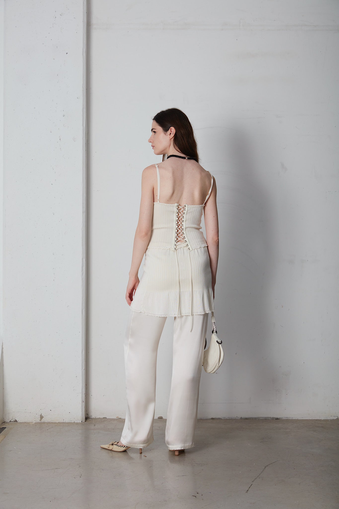 Pantalone in raso di seta La Perla