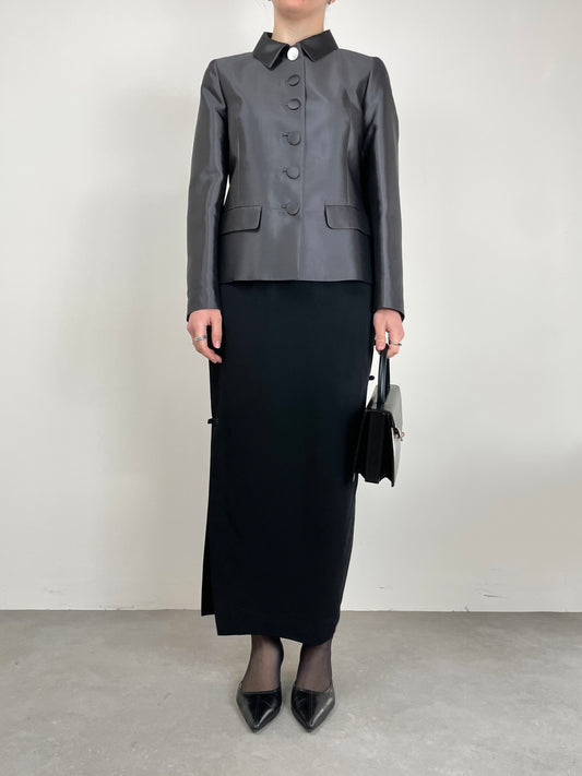 PRADA giacca in lana e seta