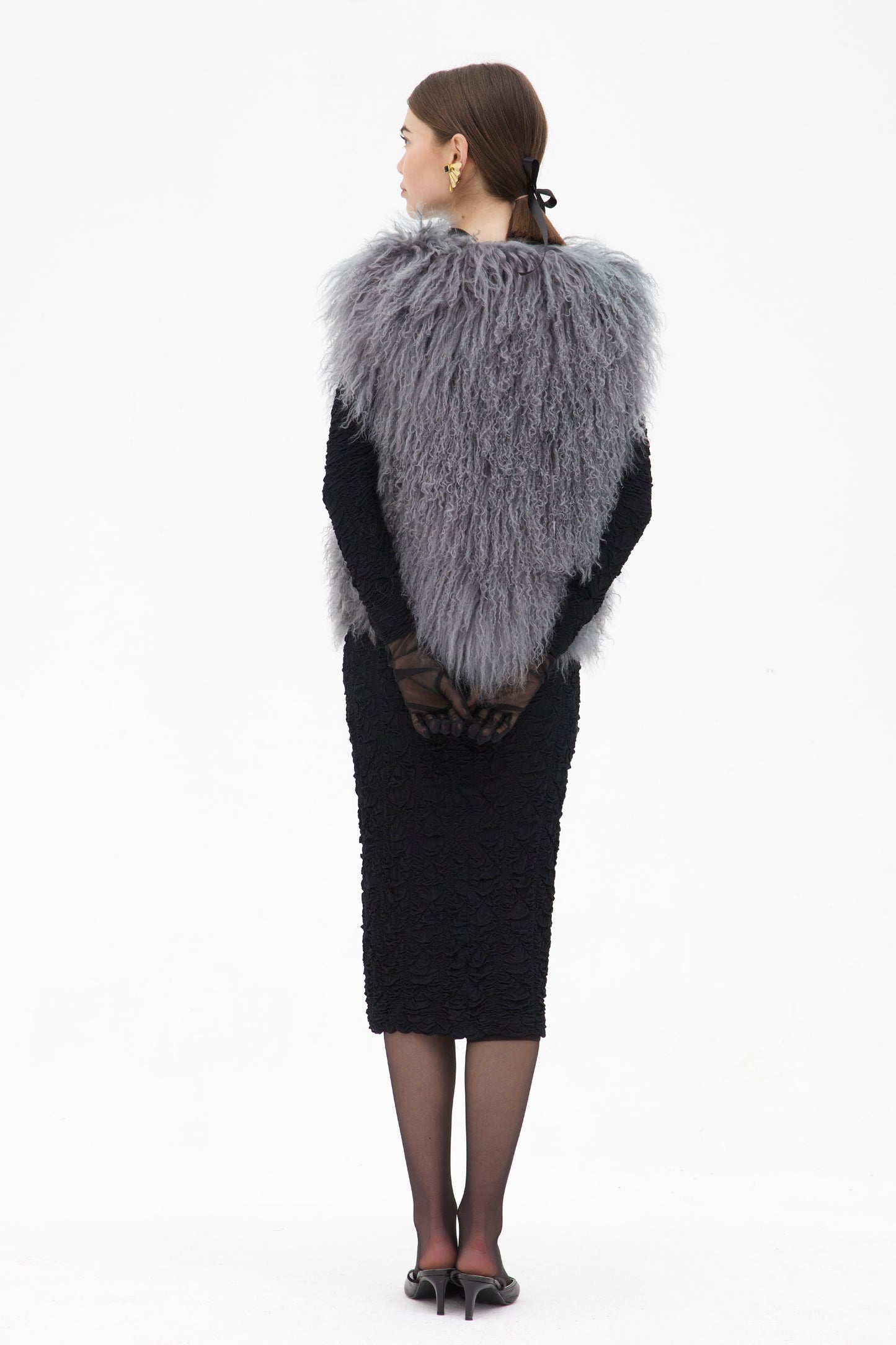 Gilet in vera pelliccia Mongolia