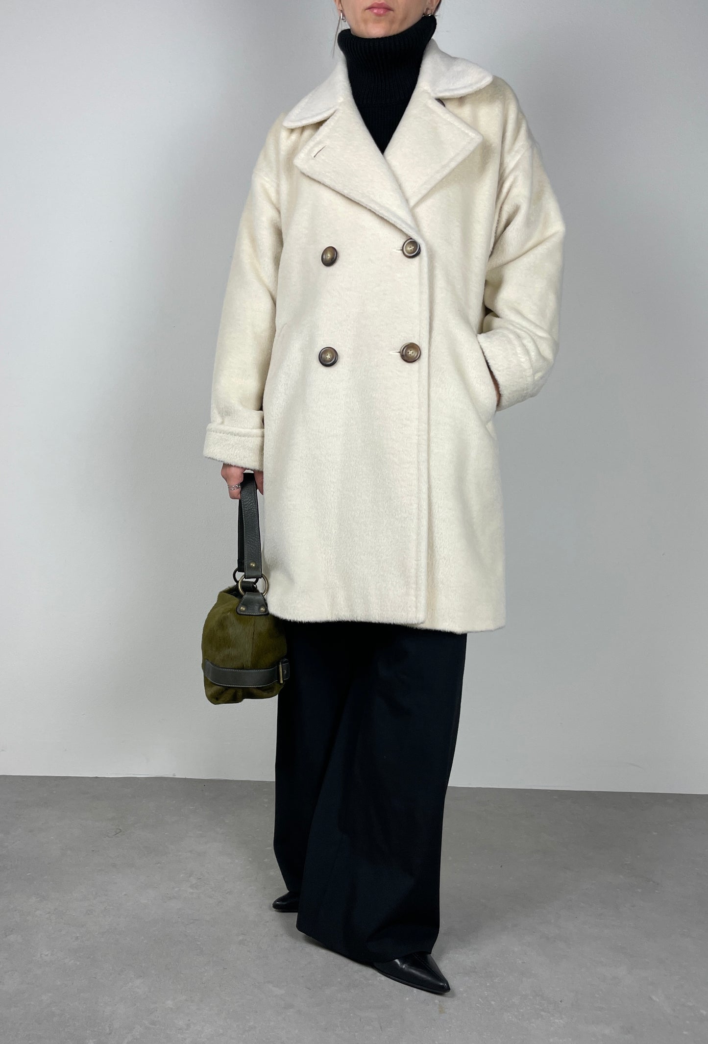Baby Llama soft wool coat