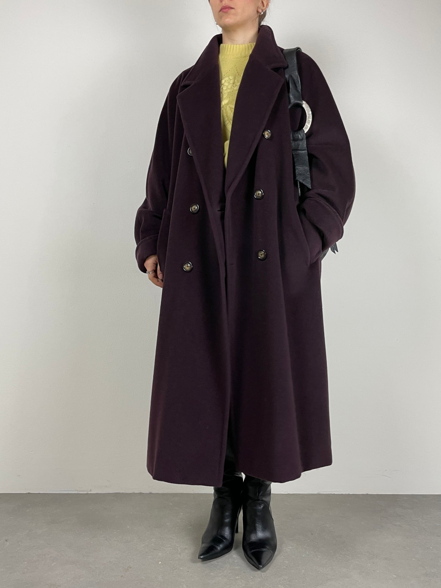 Marina Rinaldi cappotto in lana e cashmere