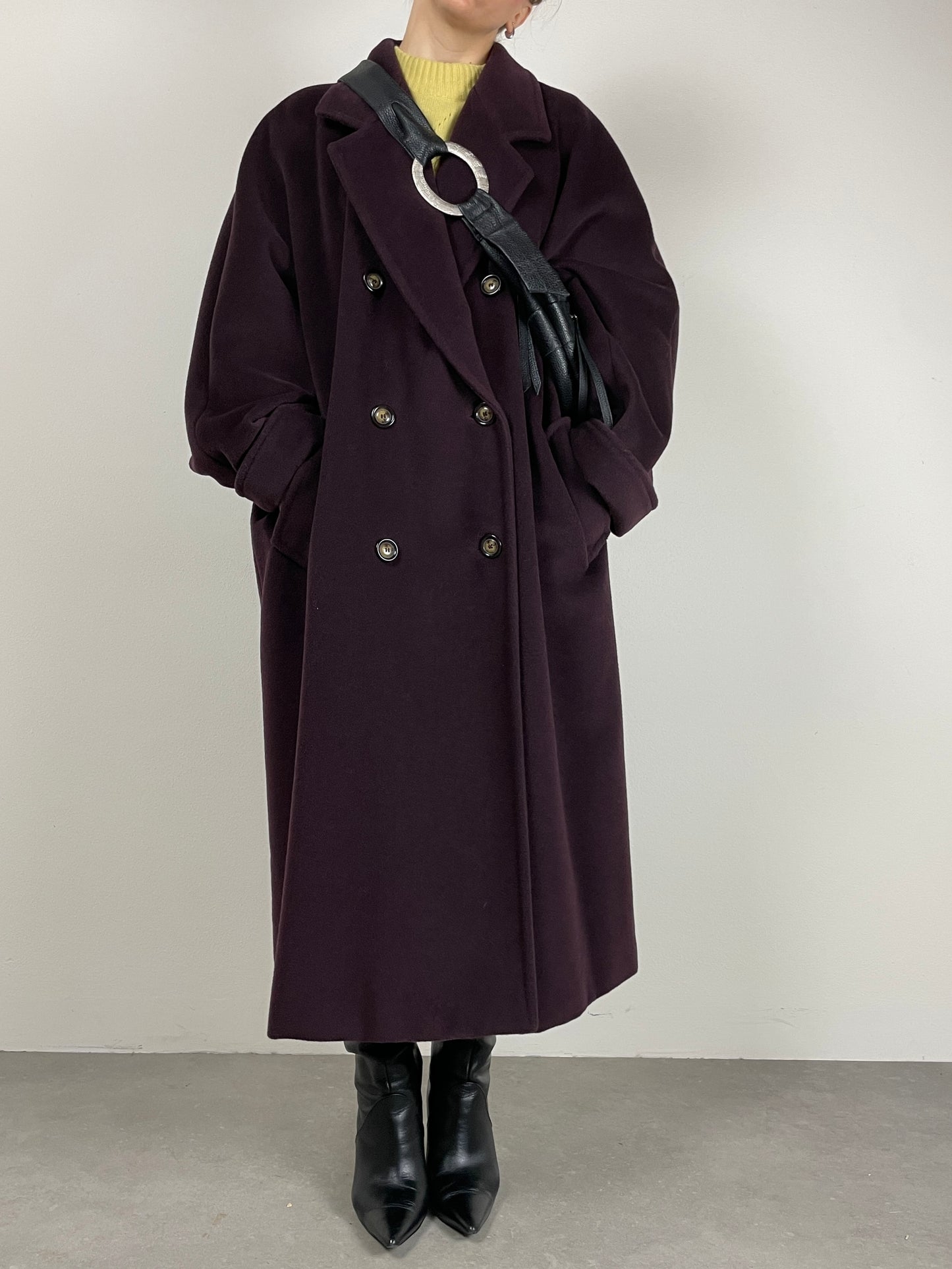 Marina Rinaldi cappotto in lana e cashmere