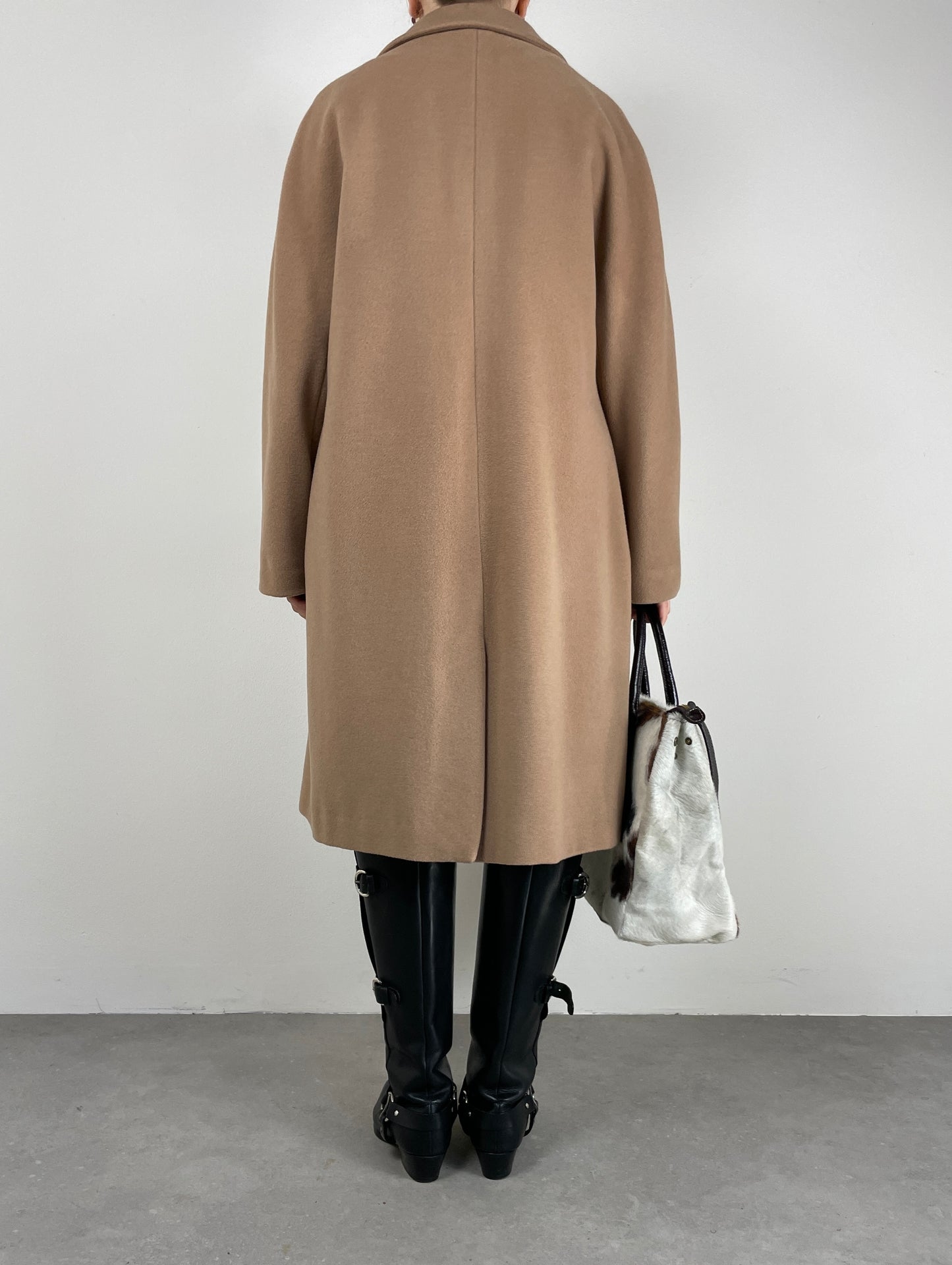 Cappotto vintage Made in Italy in lana, angora e cashmere
