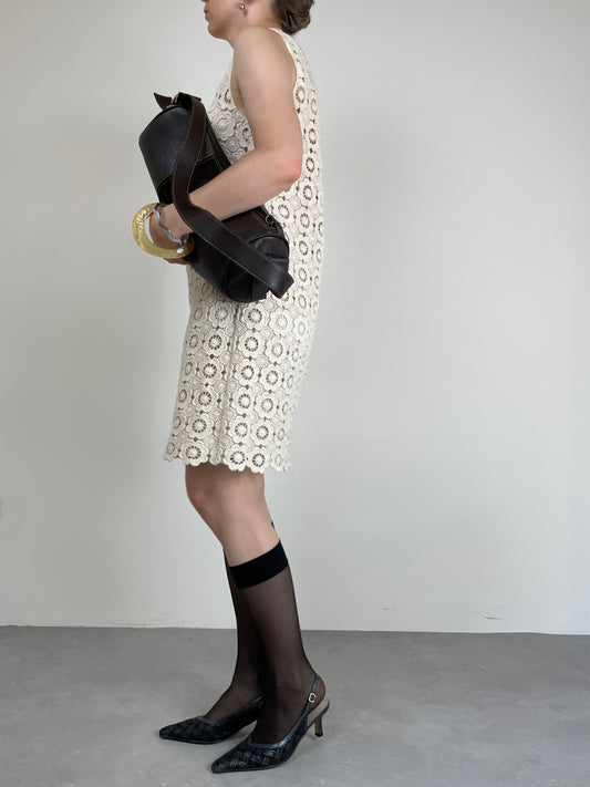 Abito Moschino Cheap And Chic in cotone macramé