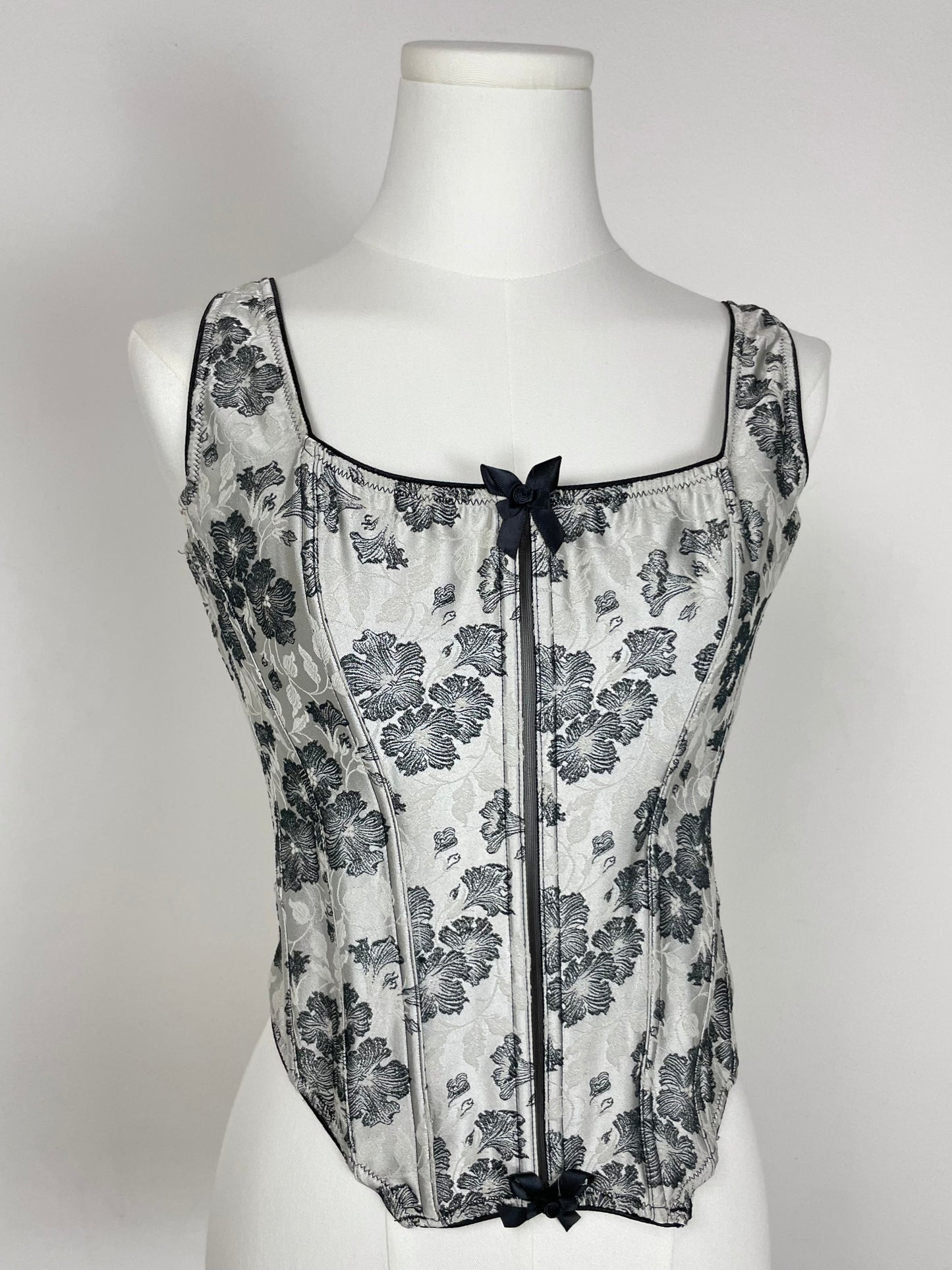 Valentino bustier in jacquard floreale