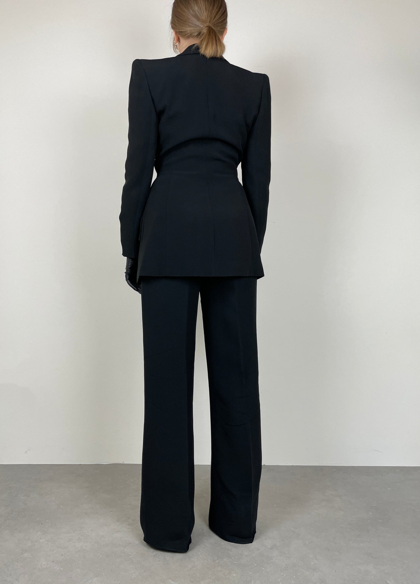 Minimal black suit