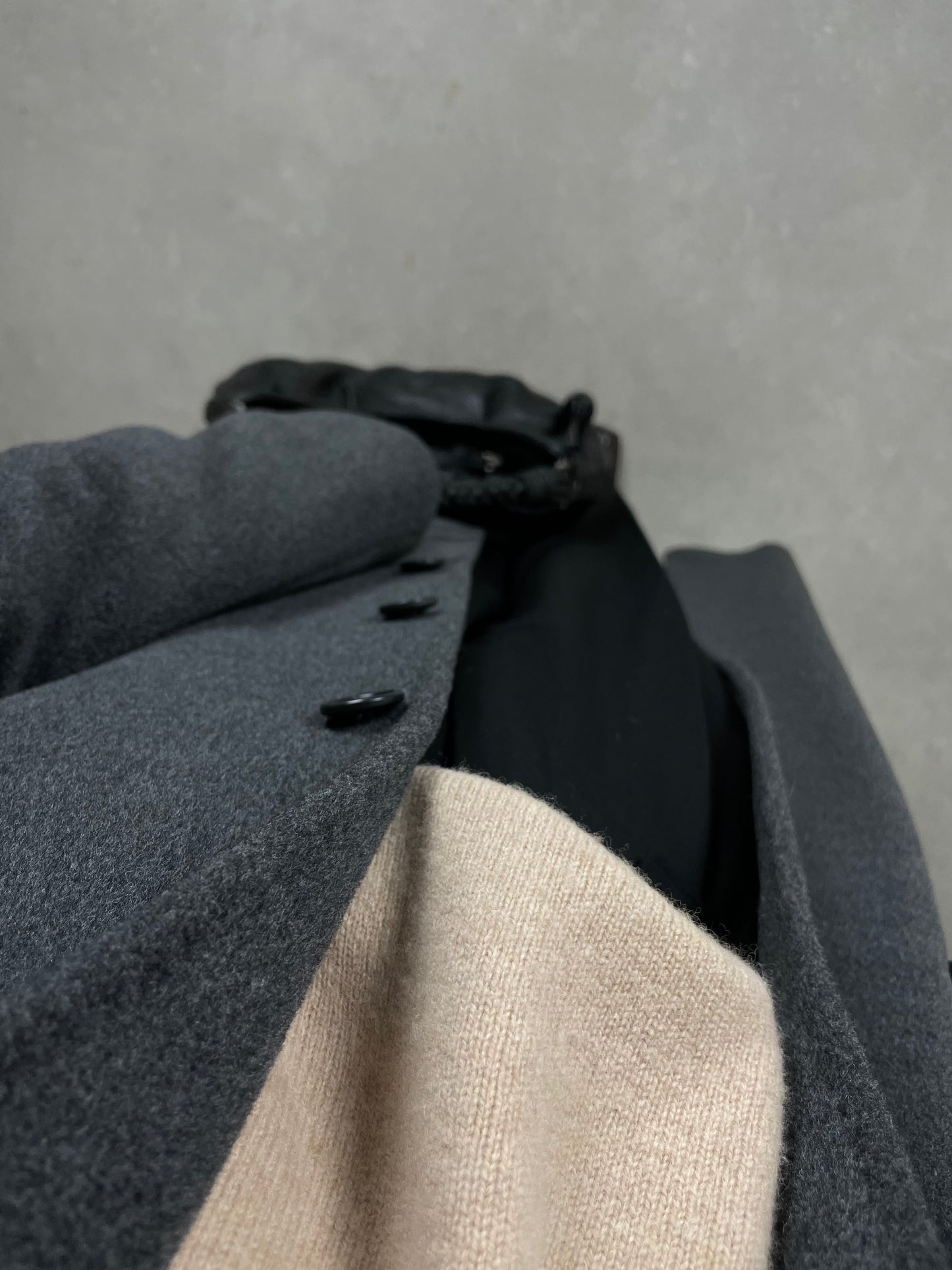 Grey wool coat