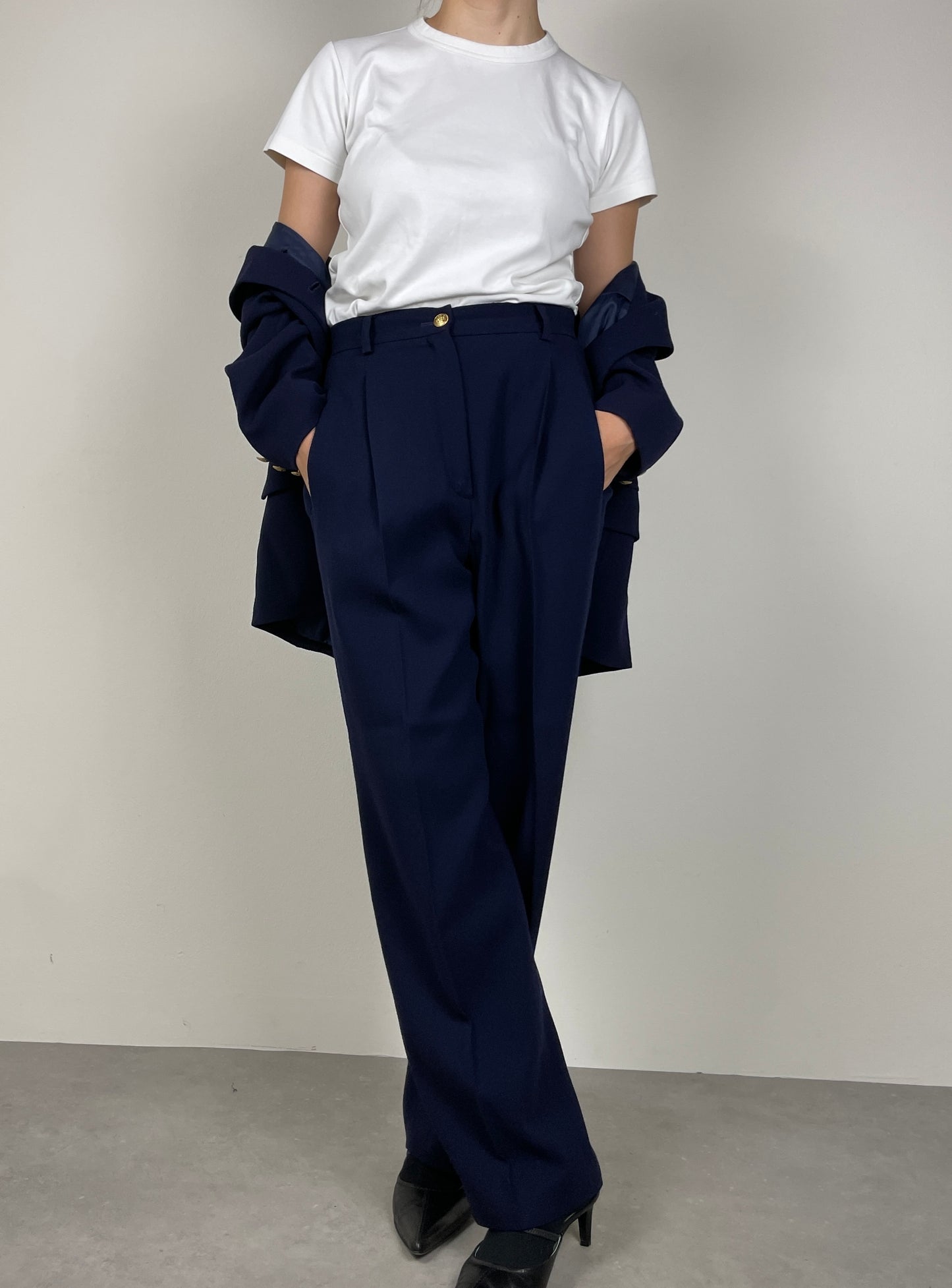 Wool blue suit