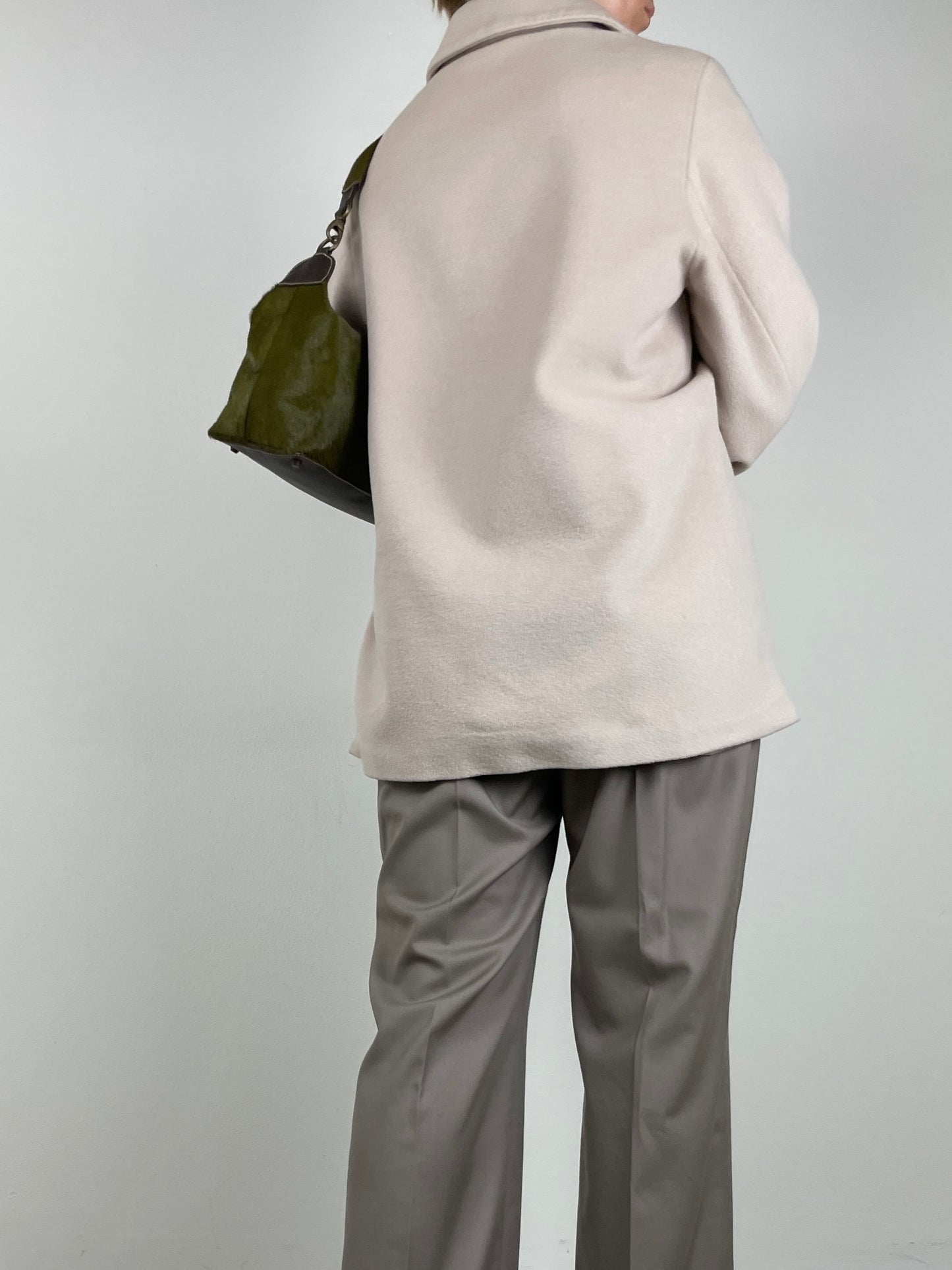 MAX MARA caban in Lana, angora e cashmere