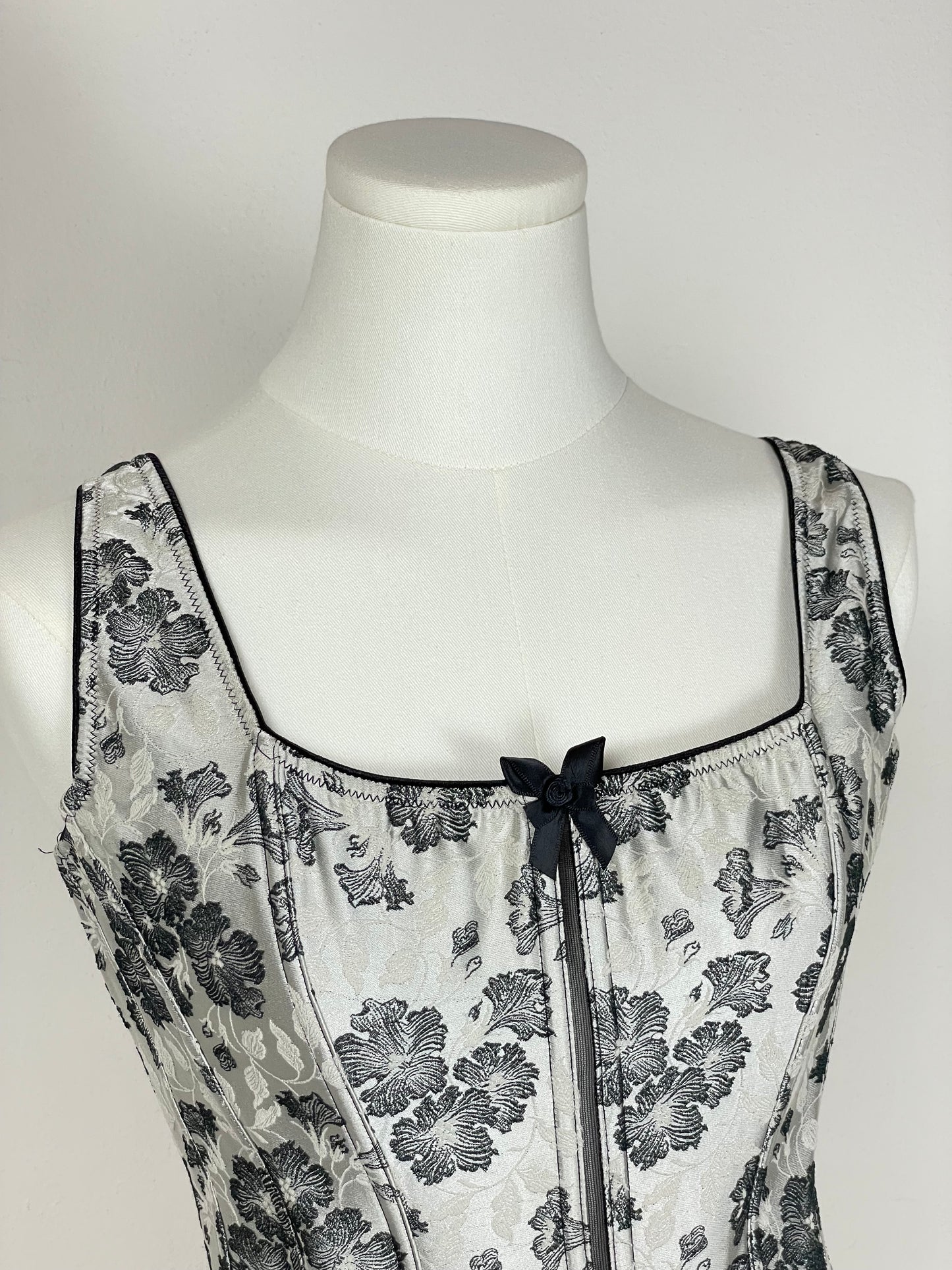 Valentino bustier in jacquard floreale