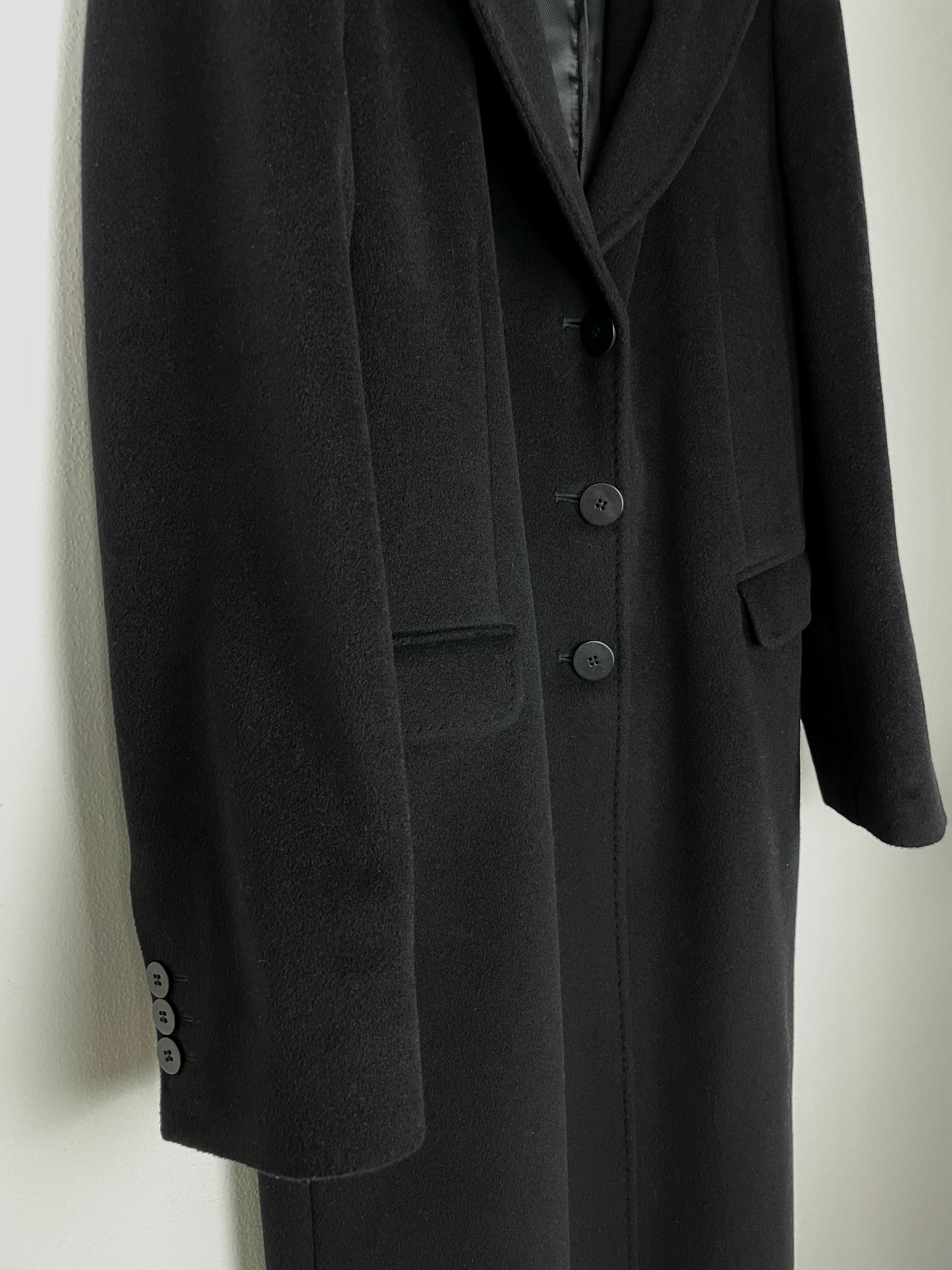 Wool black coat