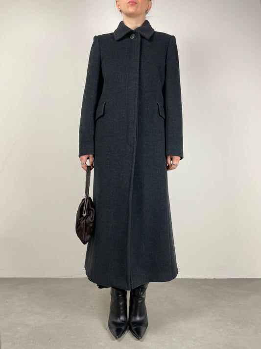 Cappotto in pura lana color grigio