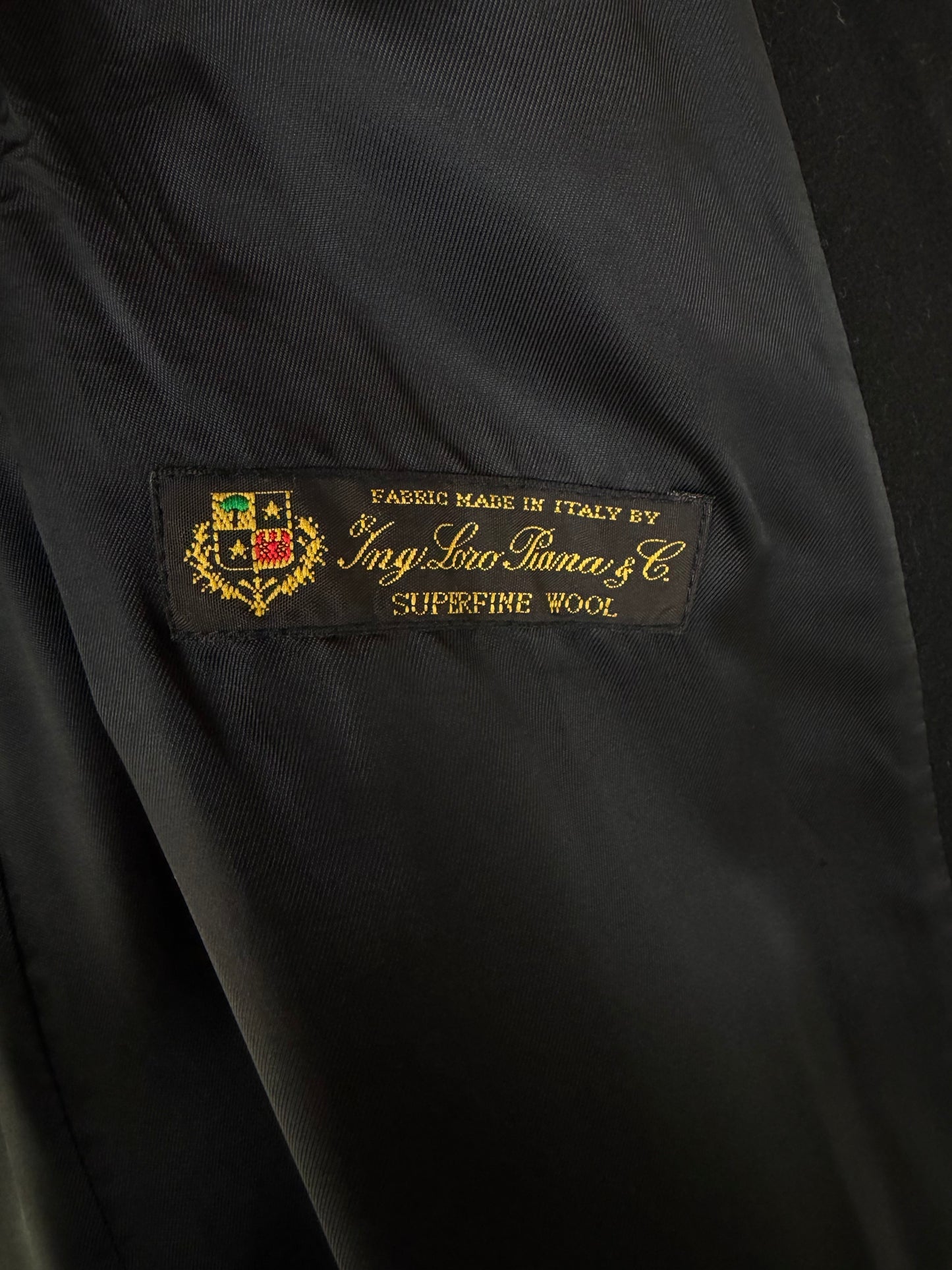 Cappotto in pura lana nera Loro Piana by Cinzia Rocca