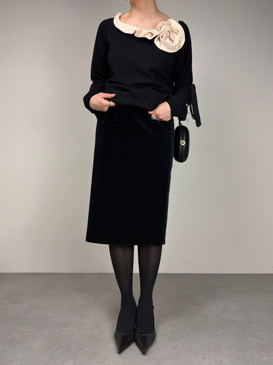 Valentino Cachemire Couture maglioncino in con fiore sullo scollo