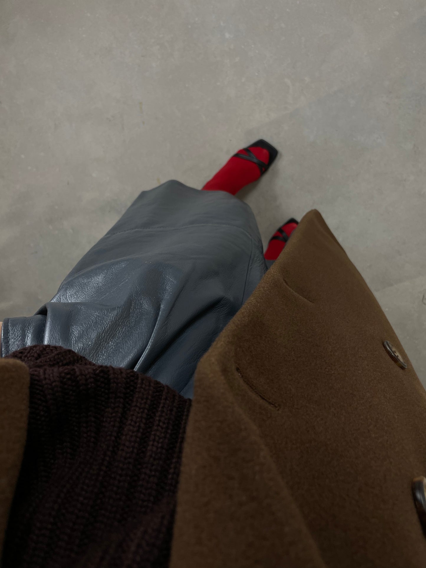 Wool and cashmere chocolate coat