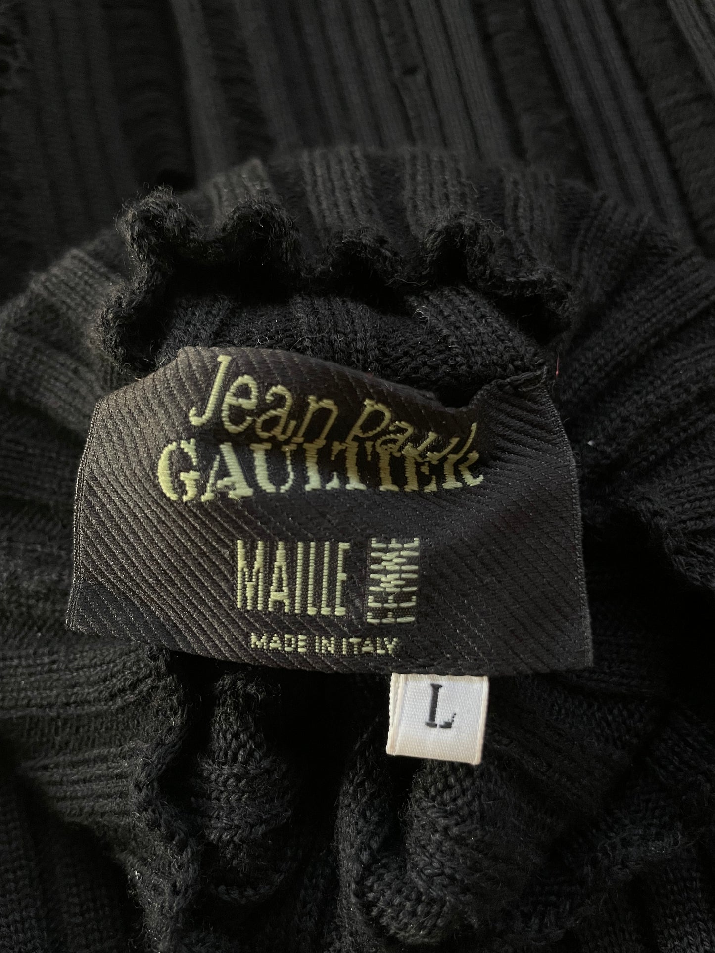 Maglione Jean Paul Gaultier effetto distressed