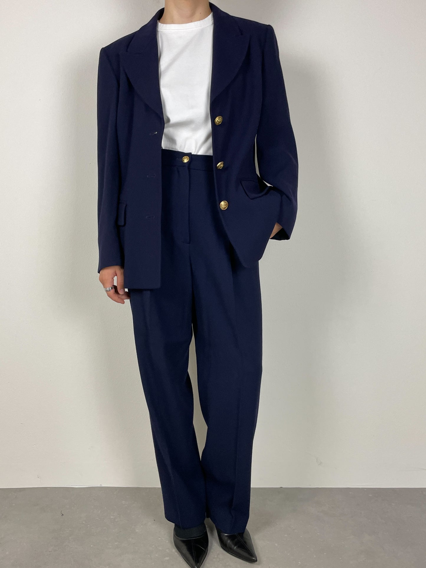 Wool blue suit