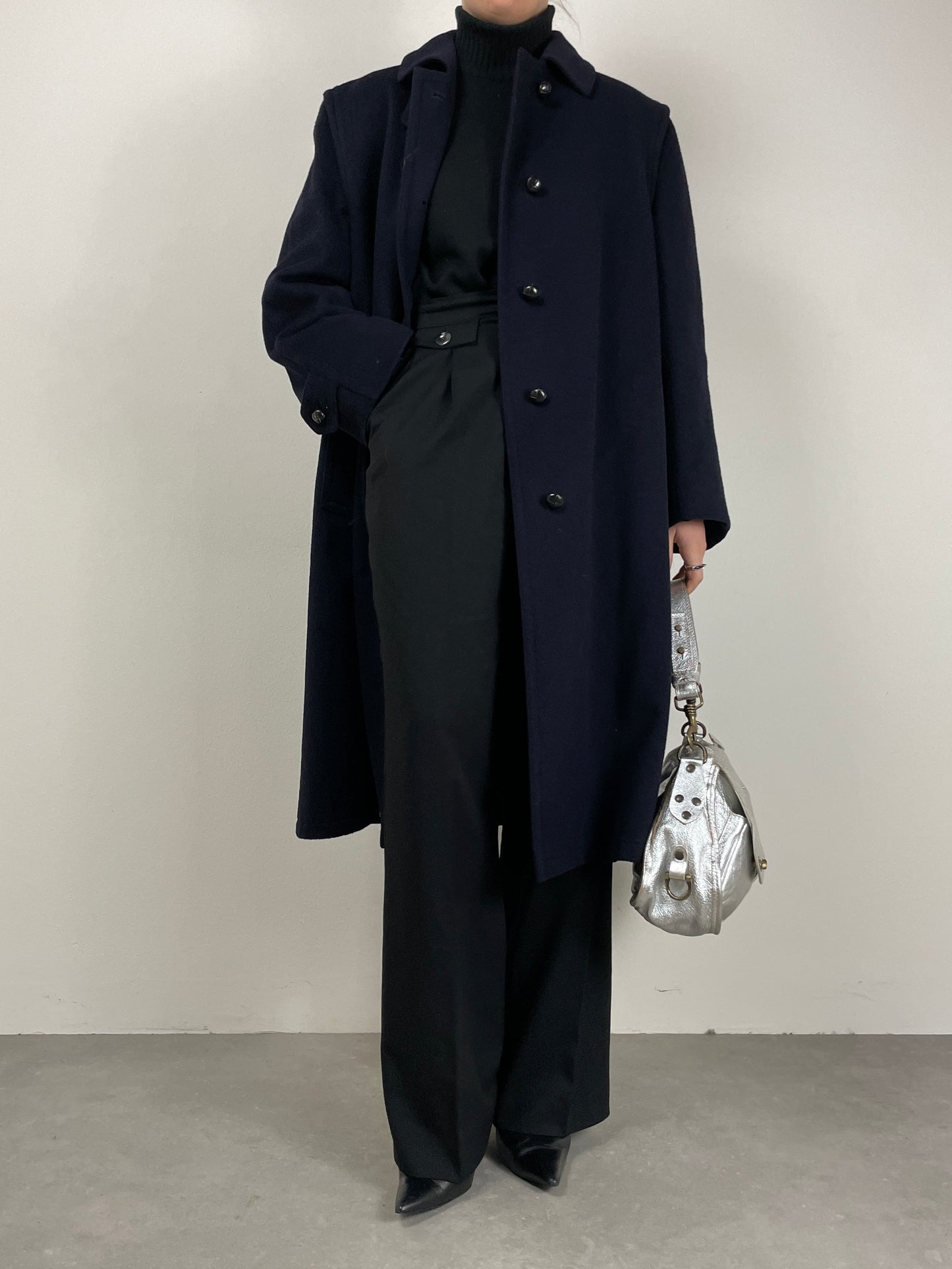 Loden Aquascutum blu in lana e alpaca