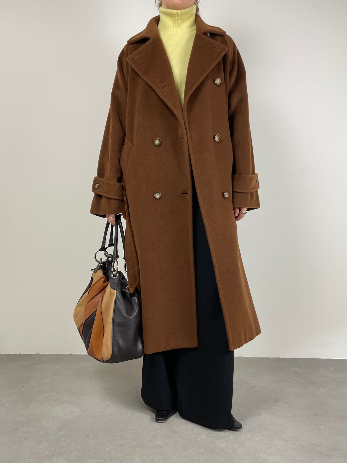 MAX MARA cappotto marrone cioccolato
