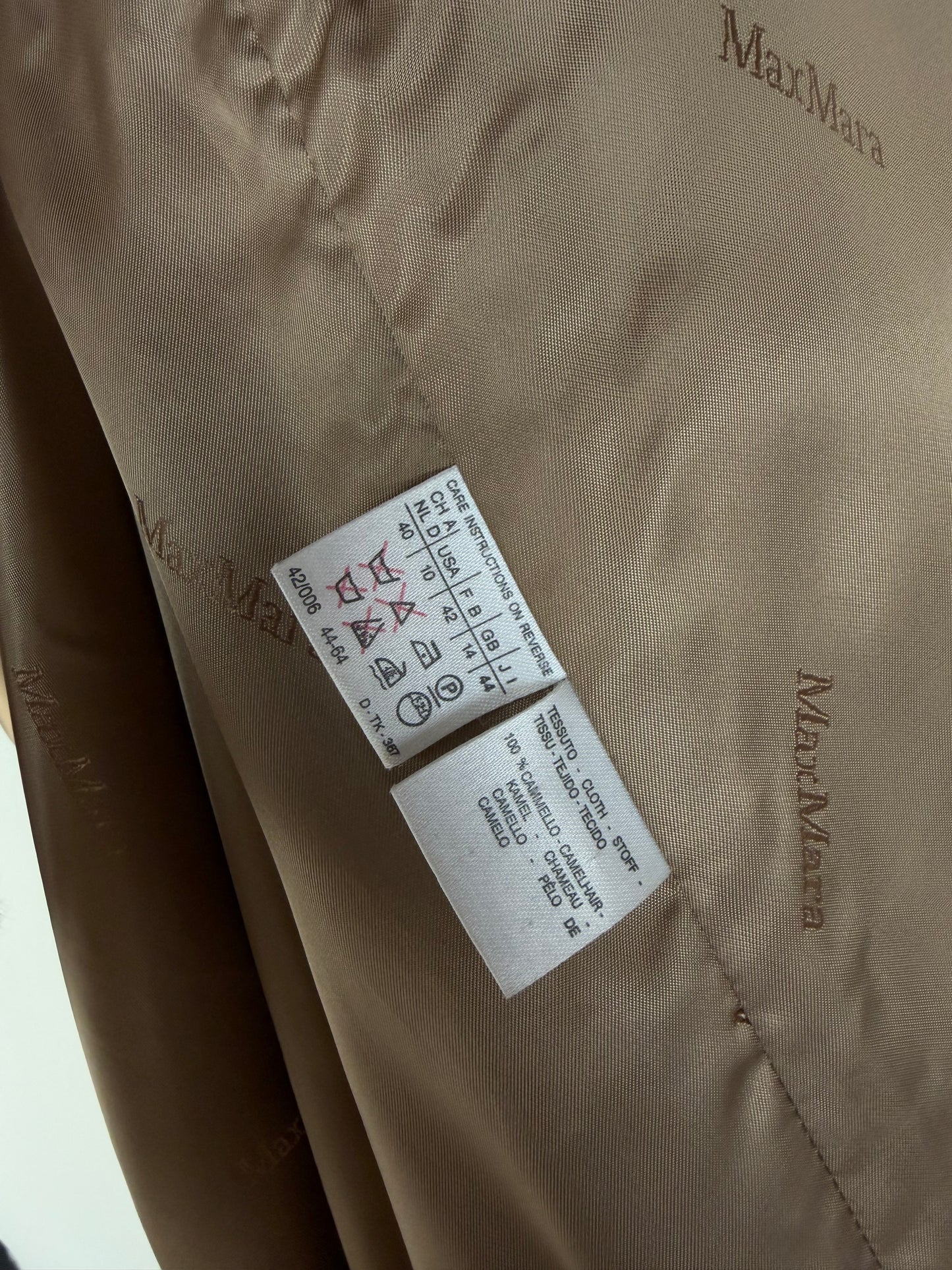 MAX MARA 100% cammello