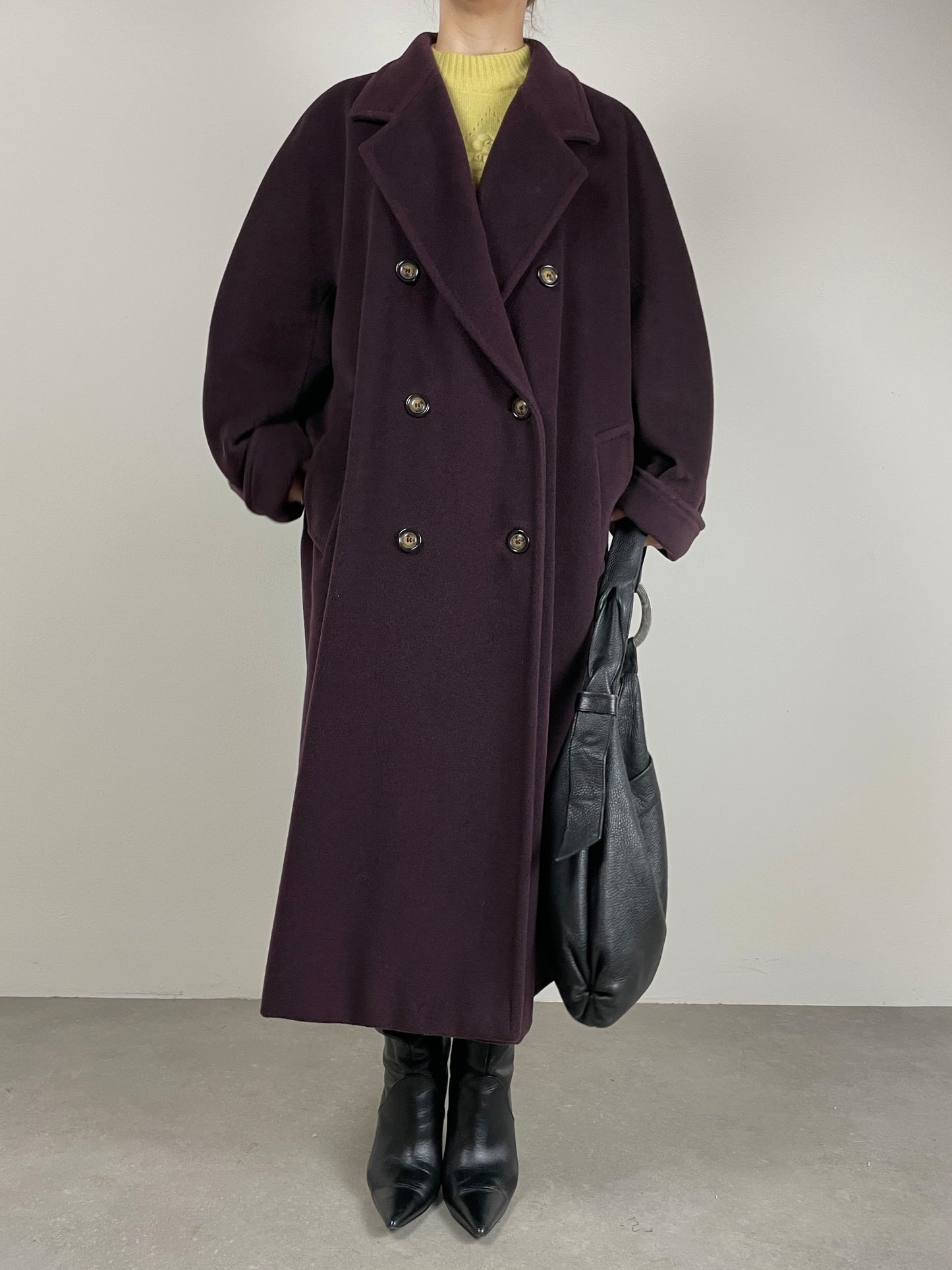 Marina Rinaldi cappotto in lana e cashmere