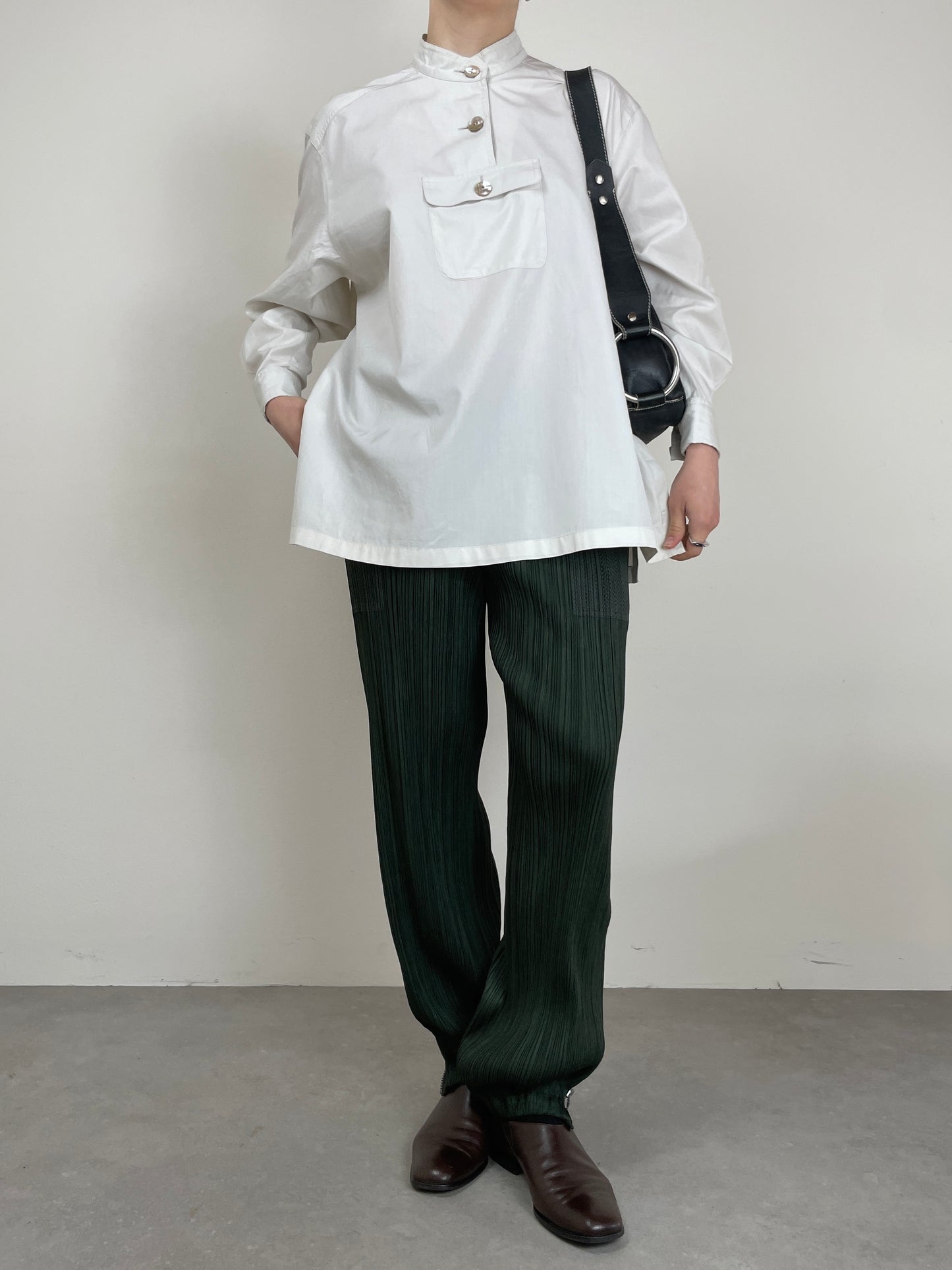Camicia made in Japan con bottoni in madreperla