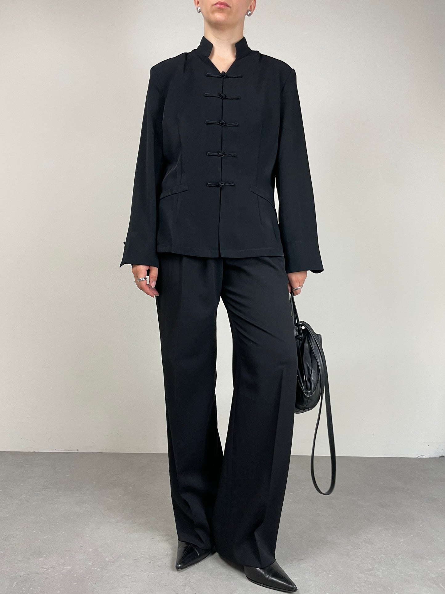 Giacca in stile orientale in misto seta