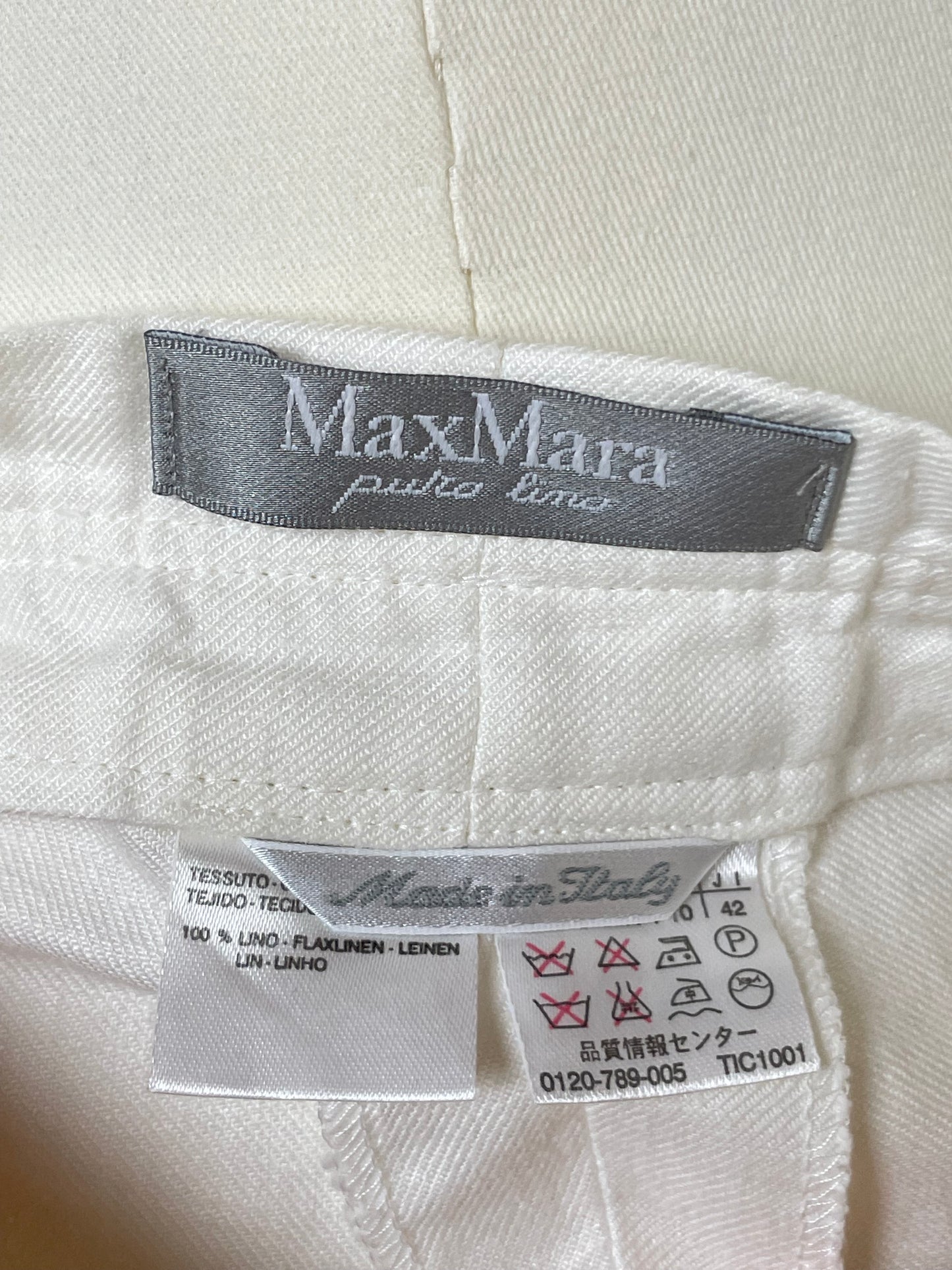 Pantalone Max Mara in puro lino