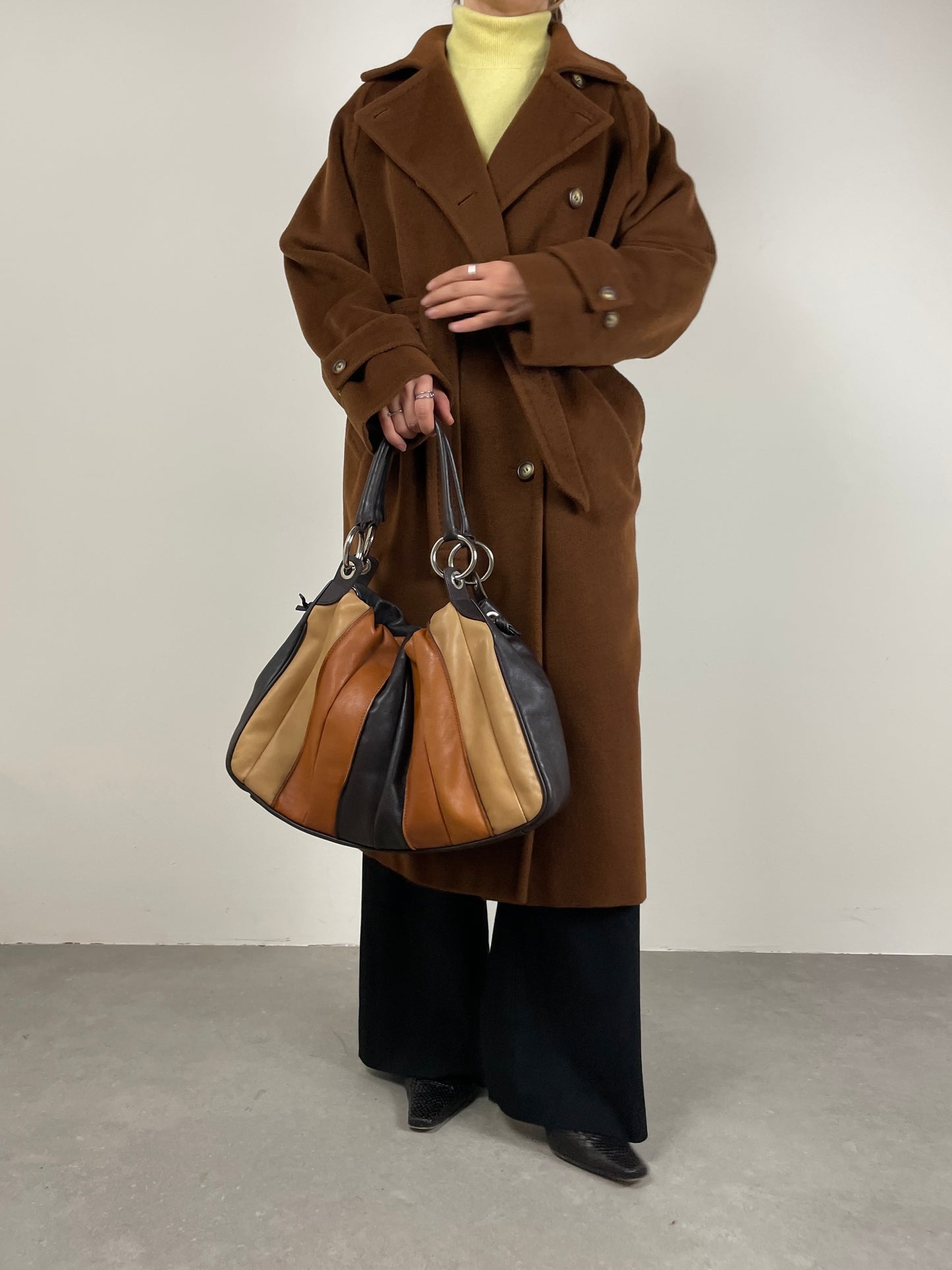 MAX MARA cappotto marrone cioccolato