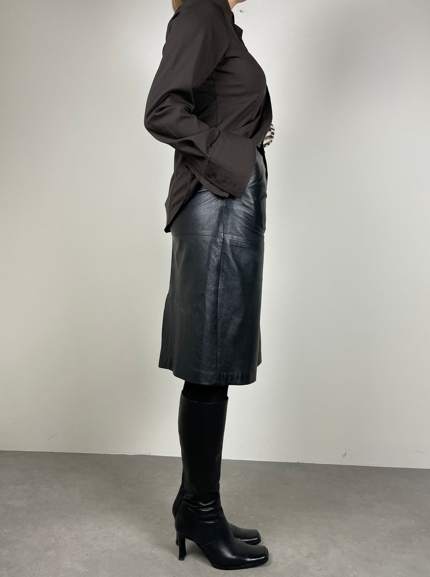 Brown wool shirt