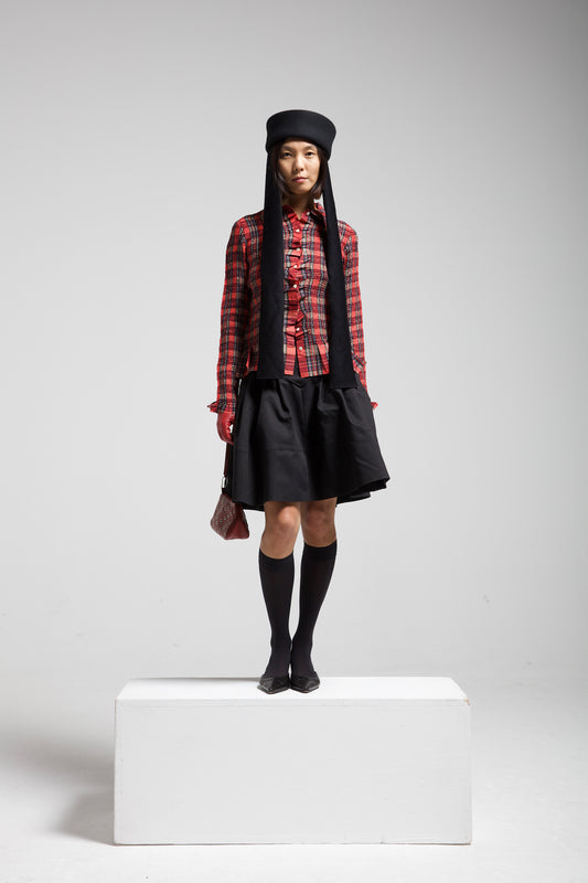 MIU MIU gonna a trapezio con baschina