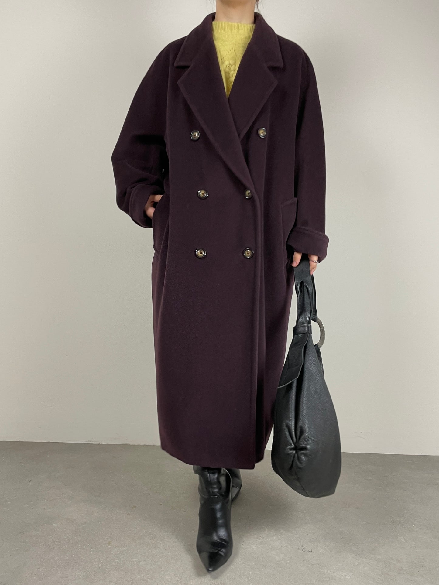 Marina Rinaldi cappotto in lana e cashmere