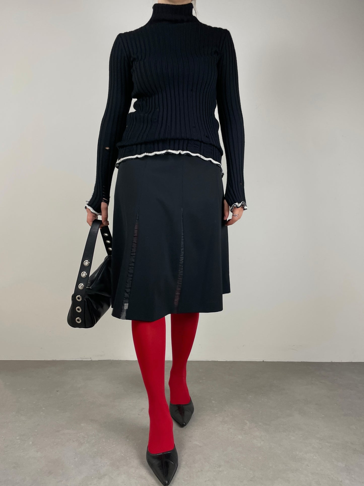 Maglione Jean Paul Gaultier effetto distressed