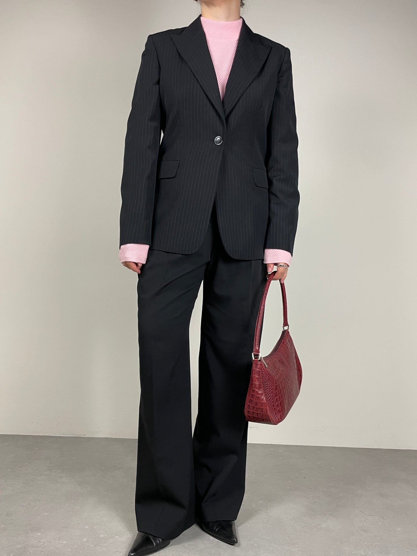 Blazer gessato Cinzia Rocca in pura lana