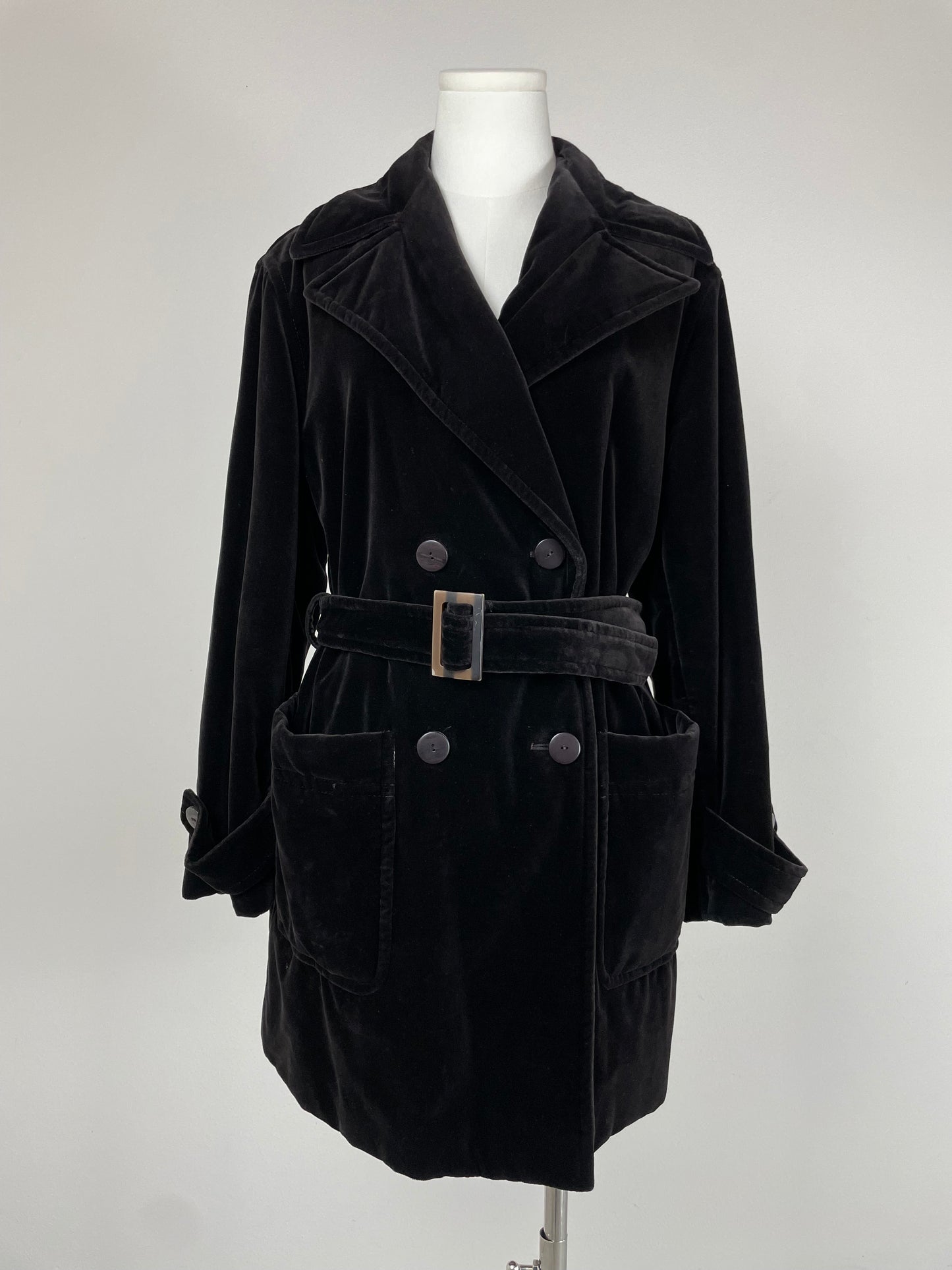 Giacca vintage in velluto marrone