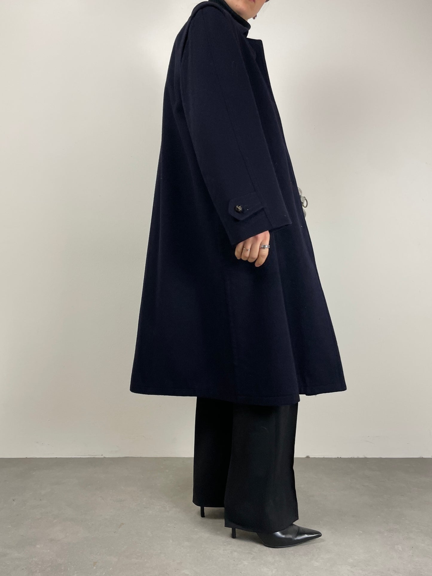 Loden Aquascutum blu in lana e alpaca