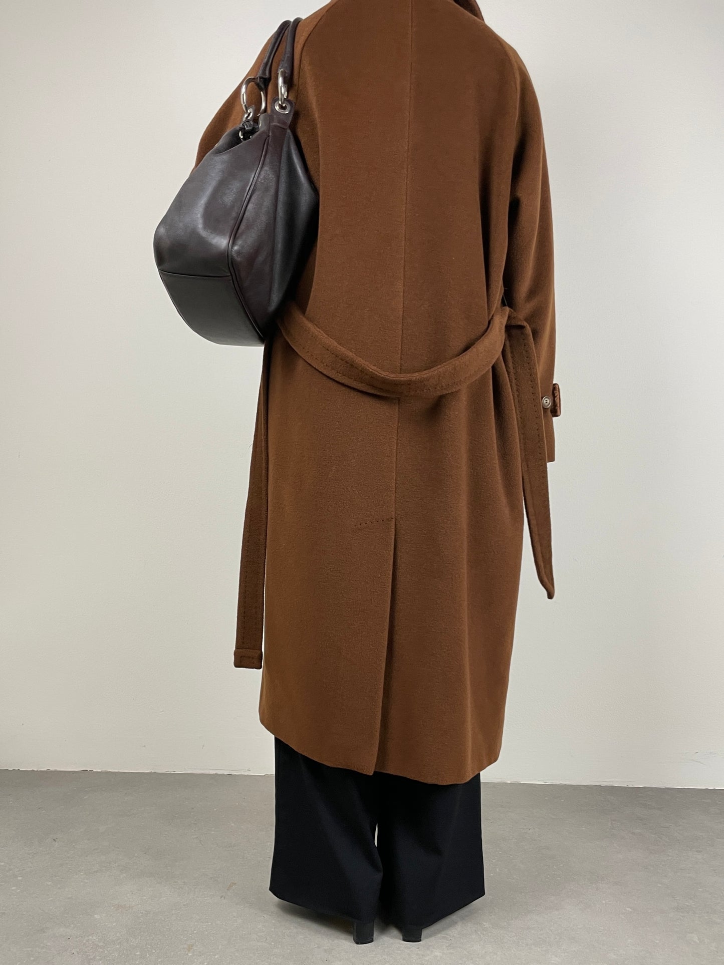 MAX MARA cappotto marrone cioccolato