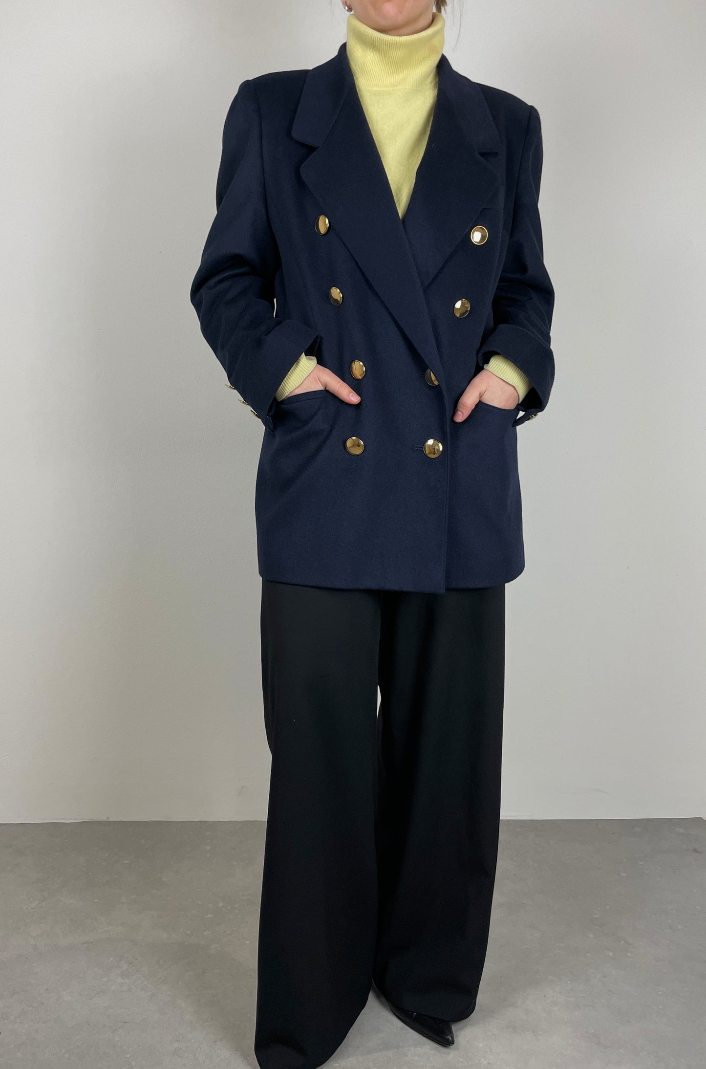 100% cashmere blue blazer
