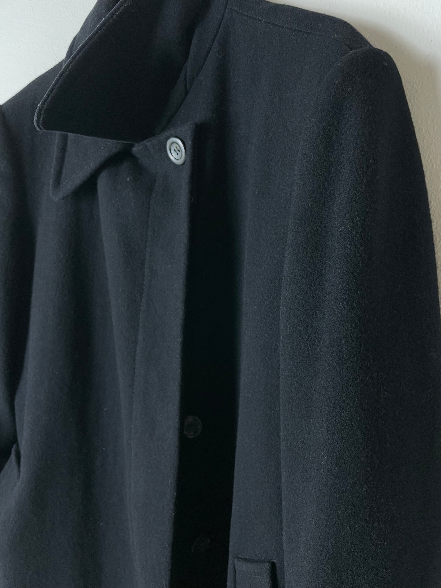 Black wool coat
