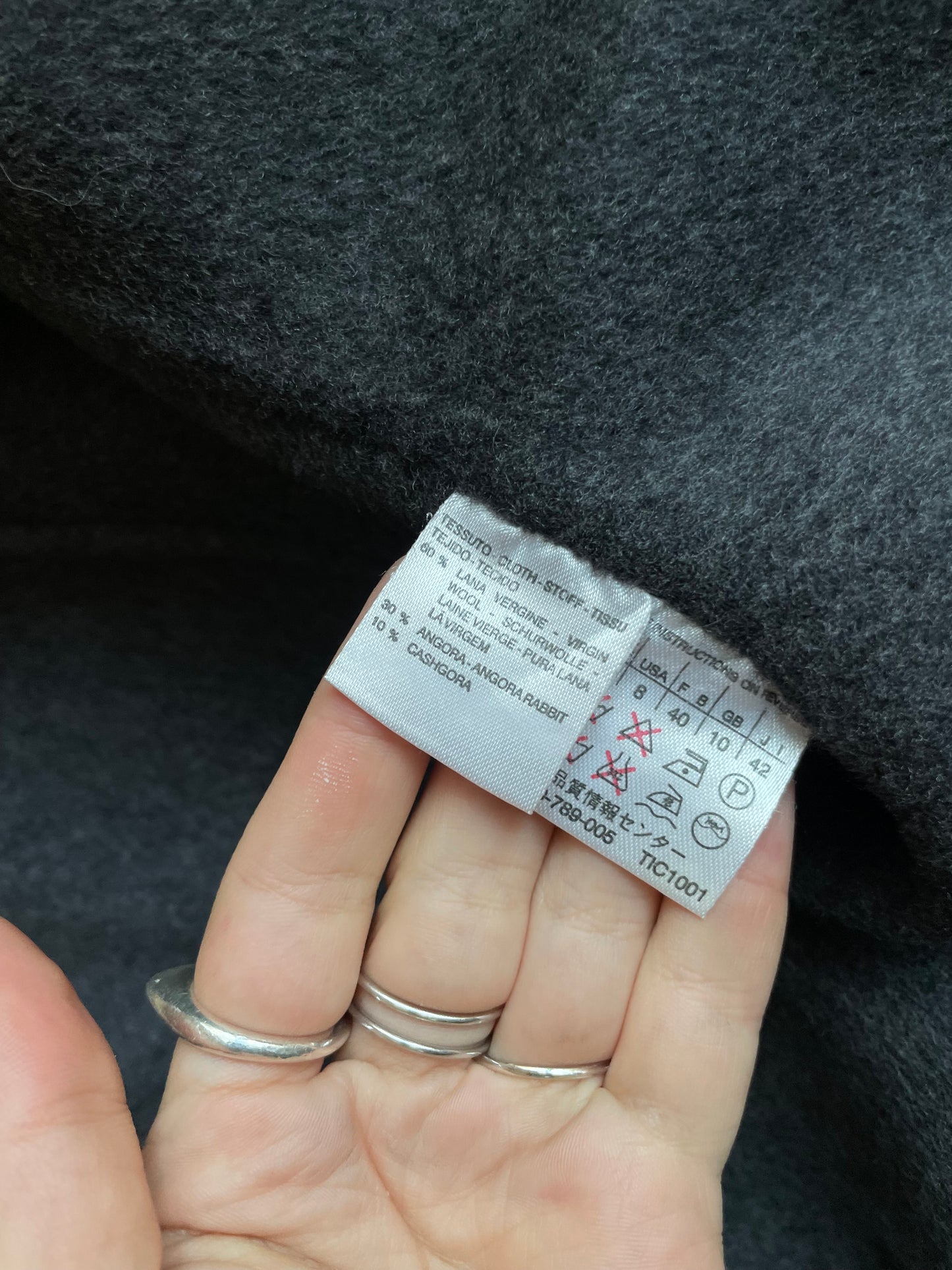 MAX MARA giacca in drap di lana e angora doppiato