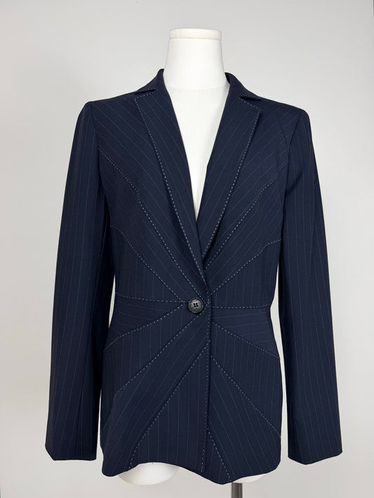 MOSCHINO Cheap and Chic blazer in lana gessato con impunture