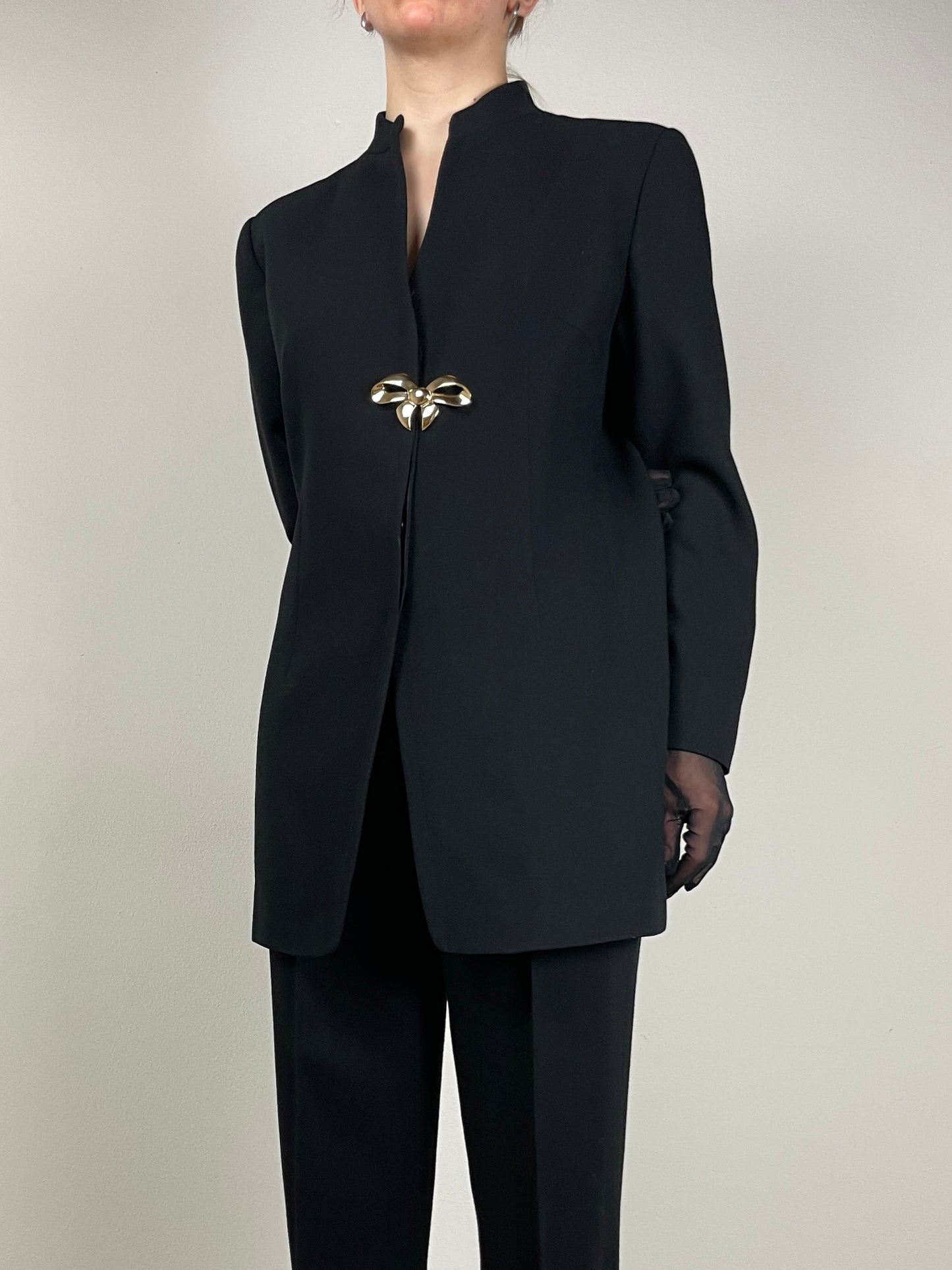 Completo vintage Armani in lana nera
