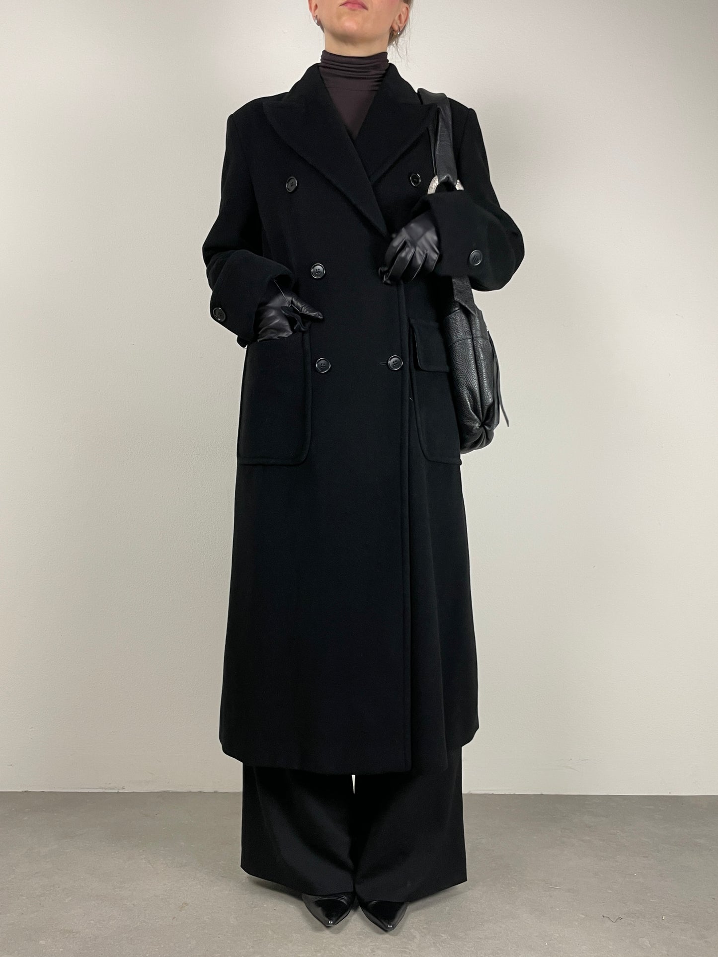 Cappotto vintage Made in Italy nero
