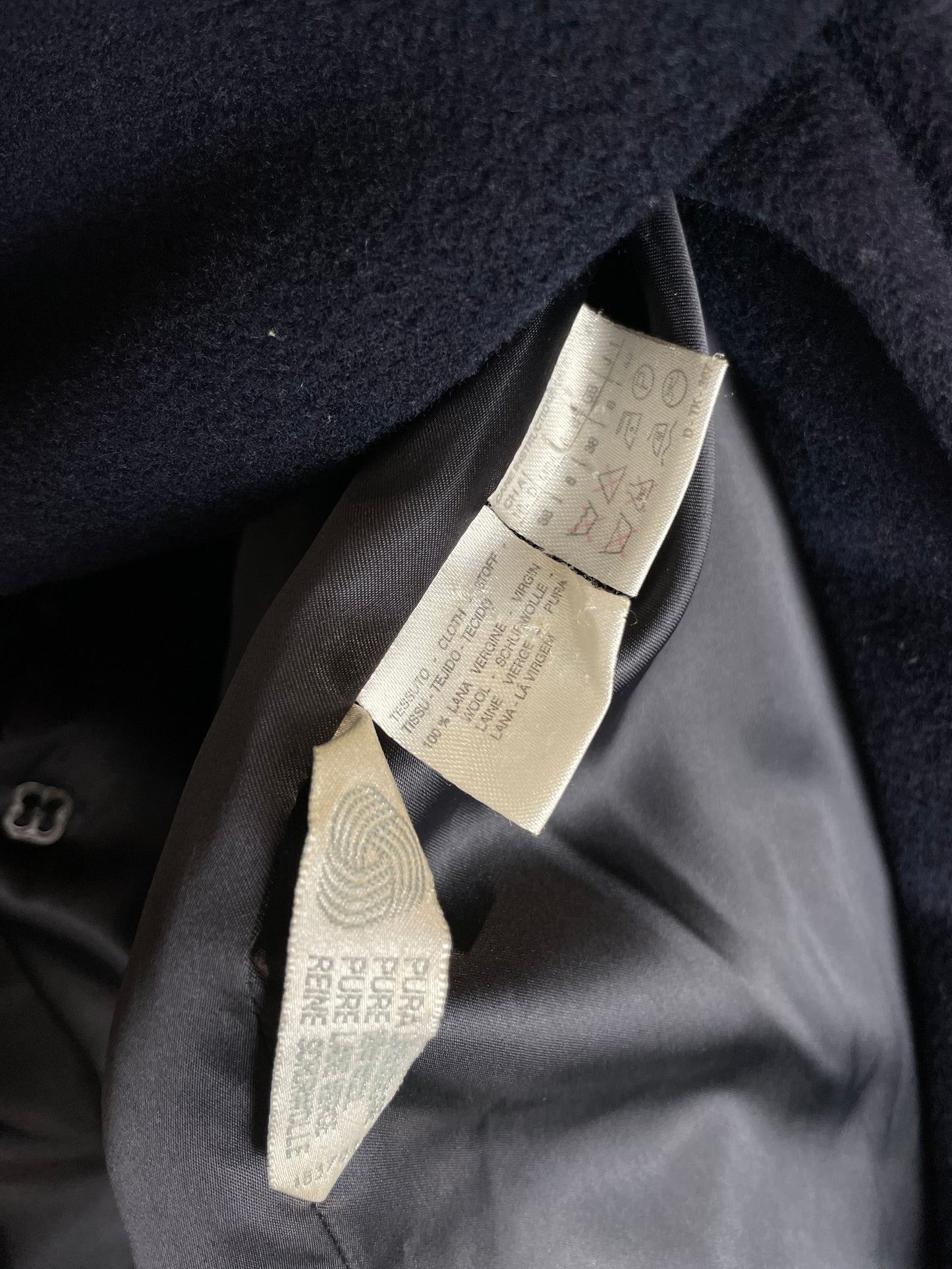 Max Mara blue wool e coat