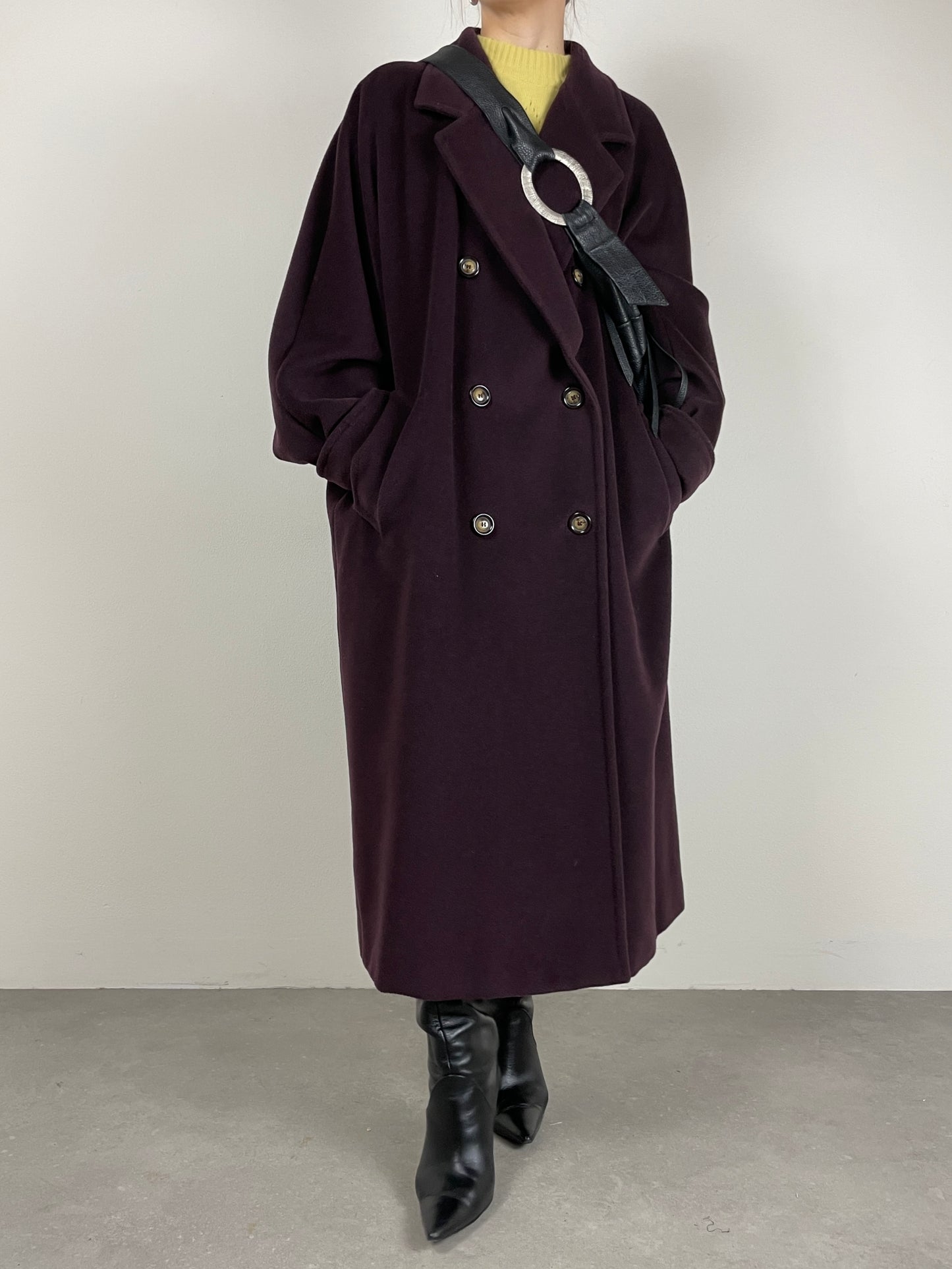 Marina Rinaldi cappotto in lana e cashmere