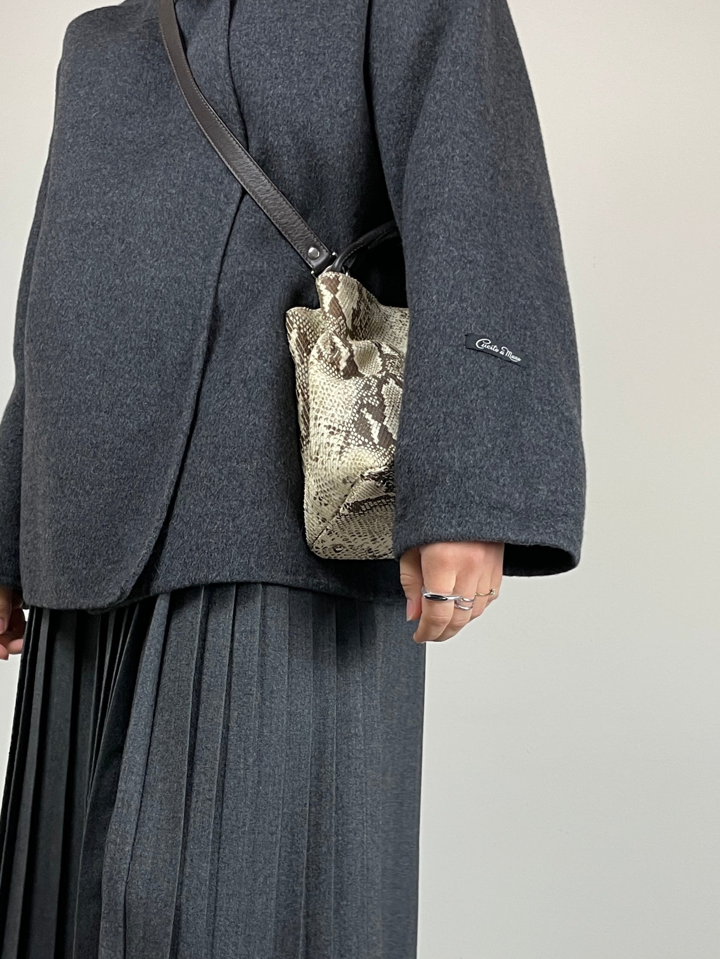MAX MARA giacca in drap di lana e angora doppiato