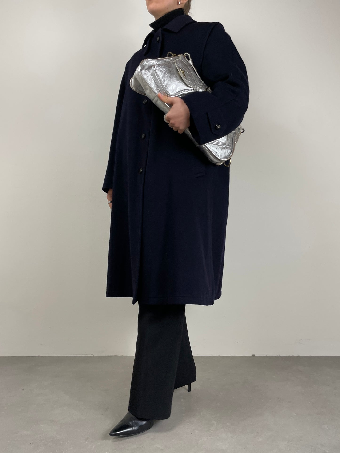 Loden Aquascutum blu in lana e alpaca
